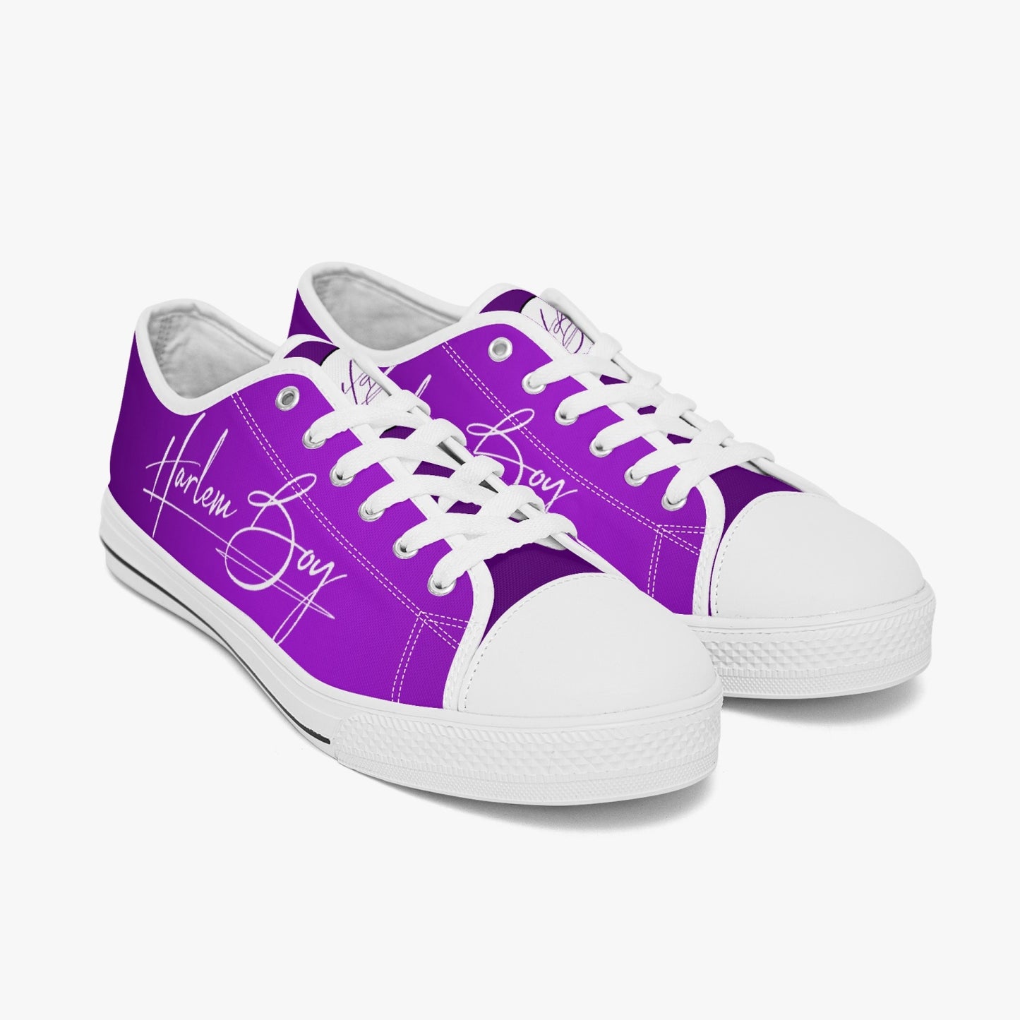 HB Harlem Boy "Lenox Ave" Classic Low Tops - Amethyst - Men (Black or White Sole)