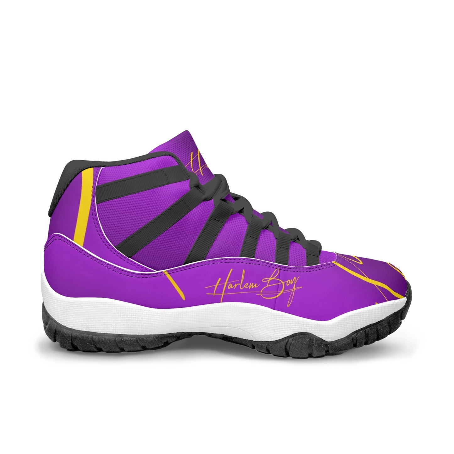 Harlem Boy "Tribe" Basketball - Purple & Gold w/Black or White Trim (Men's)