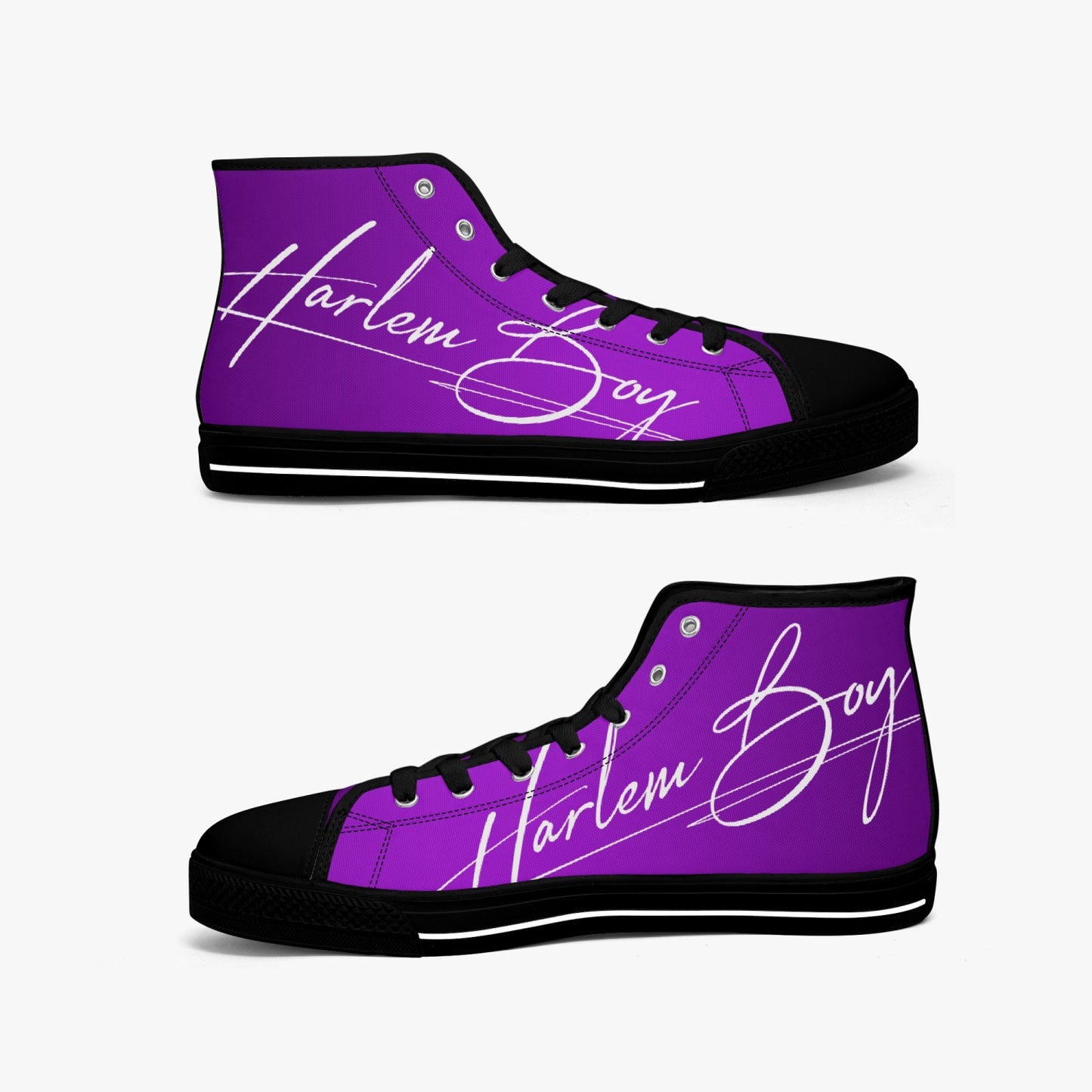 HB Harlem Boy "Lenox Ave" Classic High Top - Amethyst - Mens (Black or White Soles)