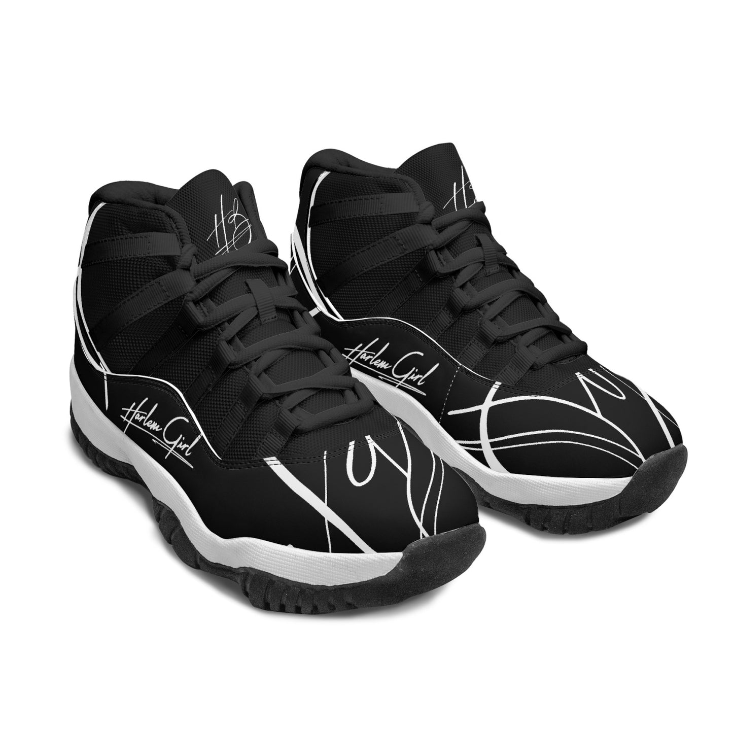 Harlem Girl "Tribe" Basketball - Onyx w/Black or White Trim (Women's)