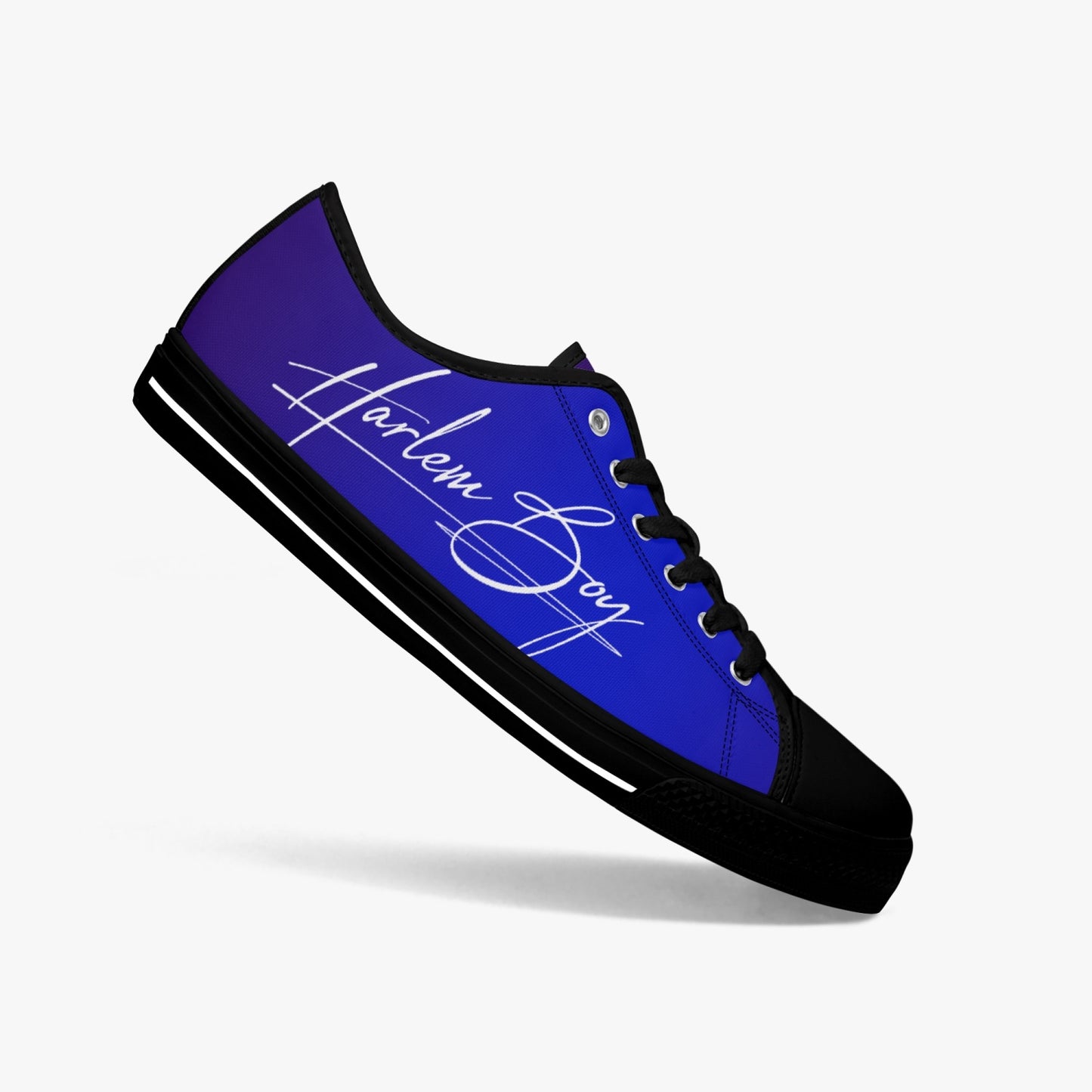 HB Harlem Boy "Lenox Ave" Classic Low Tops - Sapphire - Men (Black or White Sole)