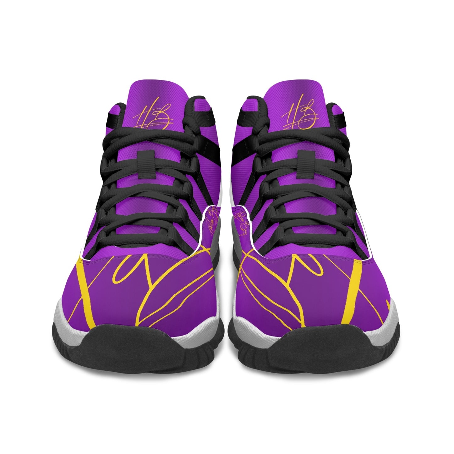 Harlem Boy "Tribe" Basketball - Purple & Gold w/Black or White Trim (Men's)