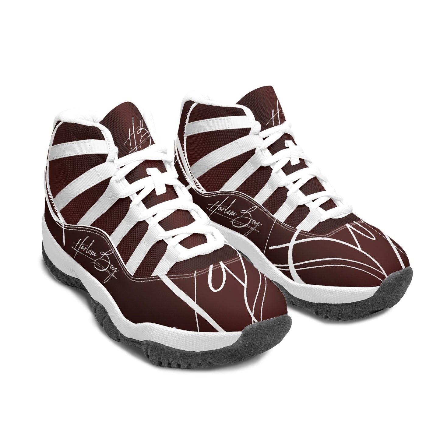 Harlem Boy "Tribe" Basketball - Burnished Mahogany w/Black or White Trim (Men's)