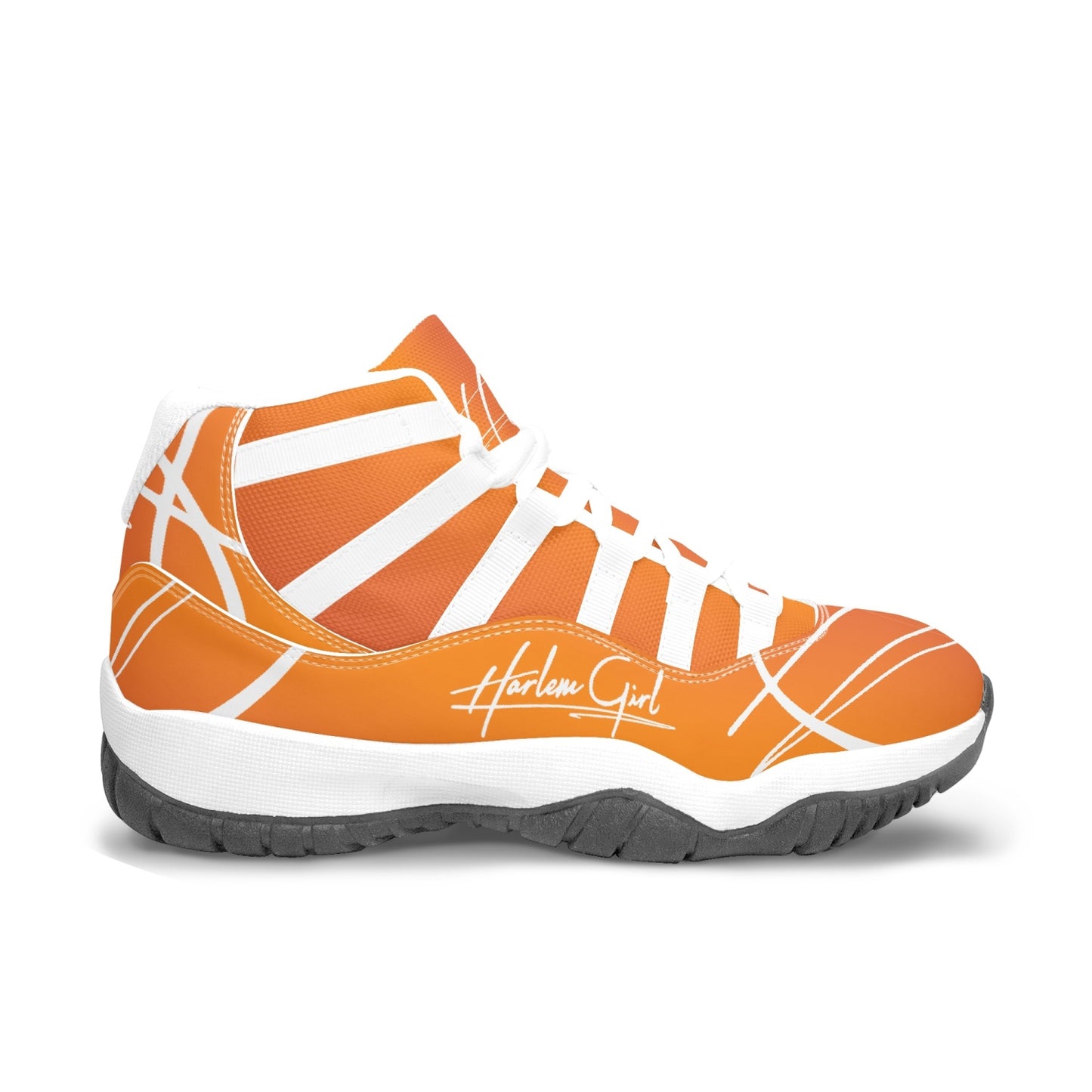 Harlem Girl "Tribe" Basketball - Mandarin w/Black or White Trim (Women's)