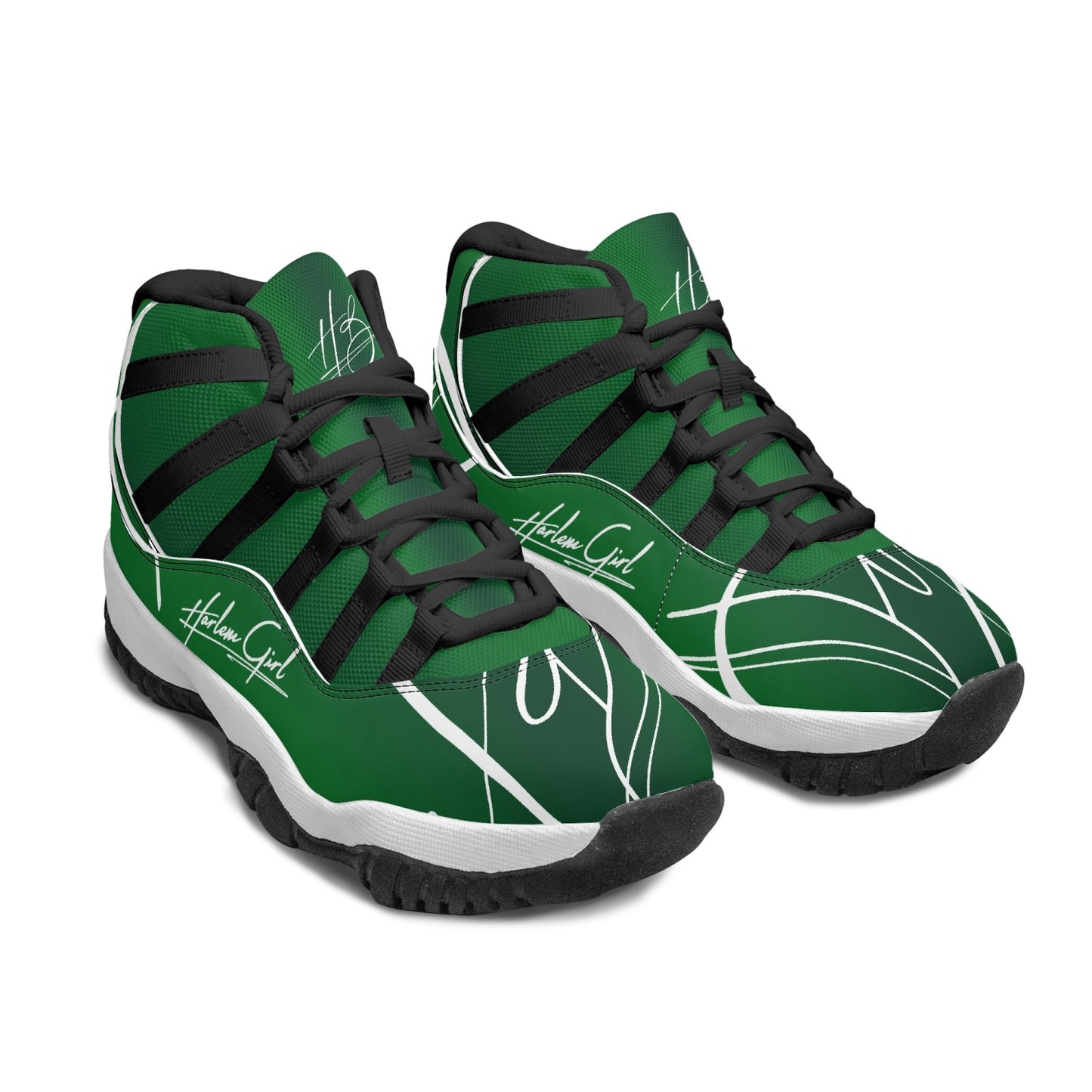 Harlem Girl "Tribe" Basketball - Emerald w/Black or White Trim (Women's)