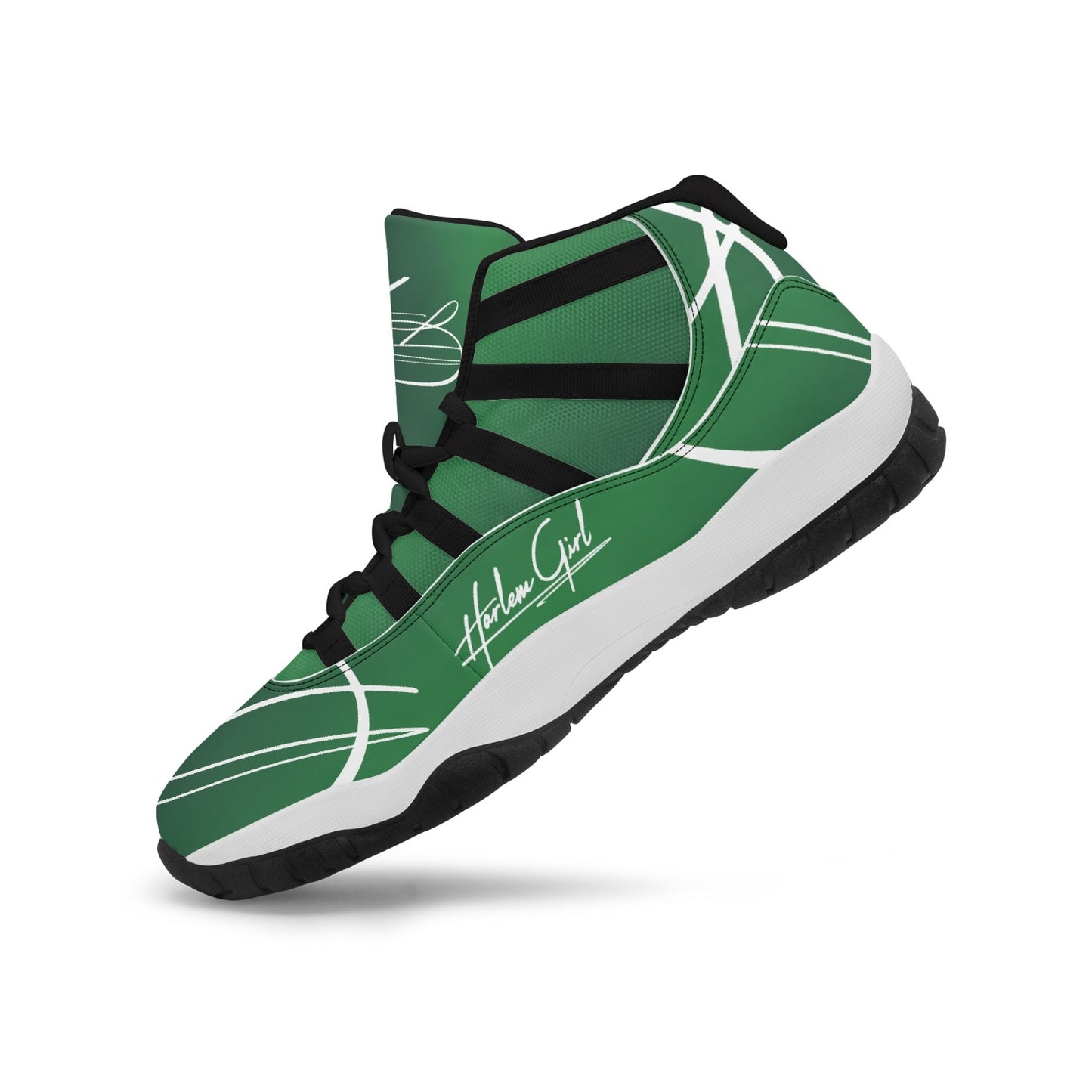 Harlem Girl "Tribe" Basketball - Emerald w/Black or White Trim (Women's)