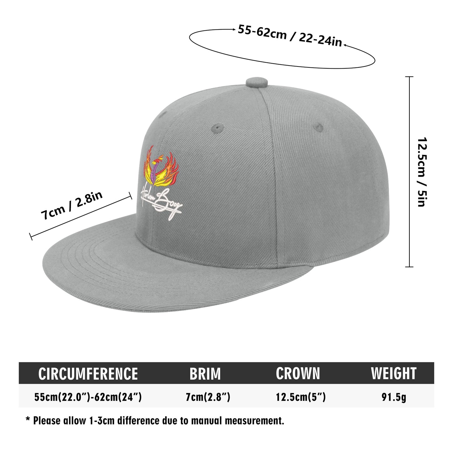 All Over Embroidered Hip-hop Hats