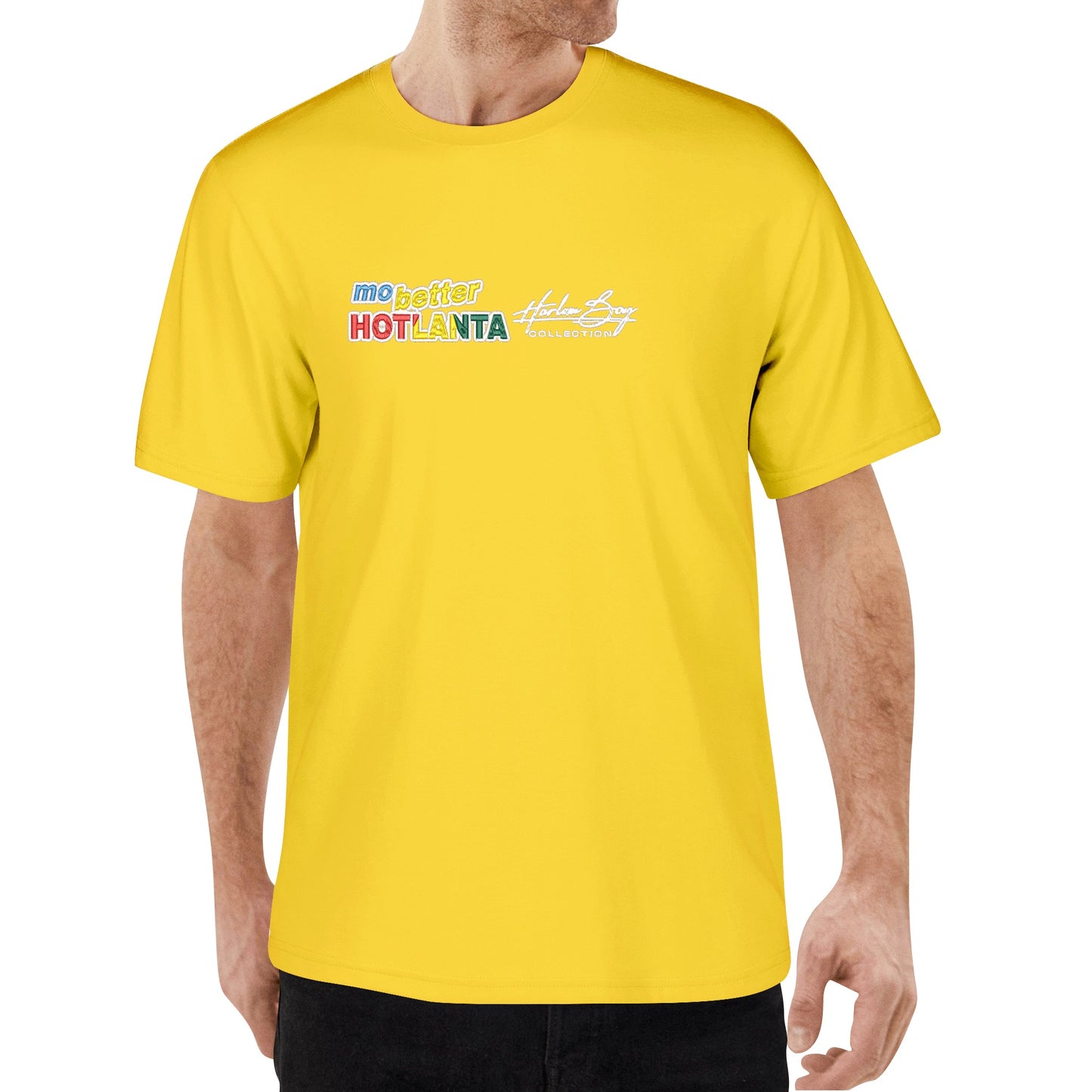 Embroidered Mens Cotton T shirt (Front Design)