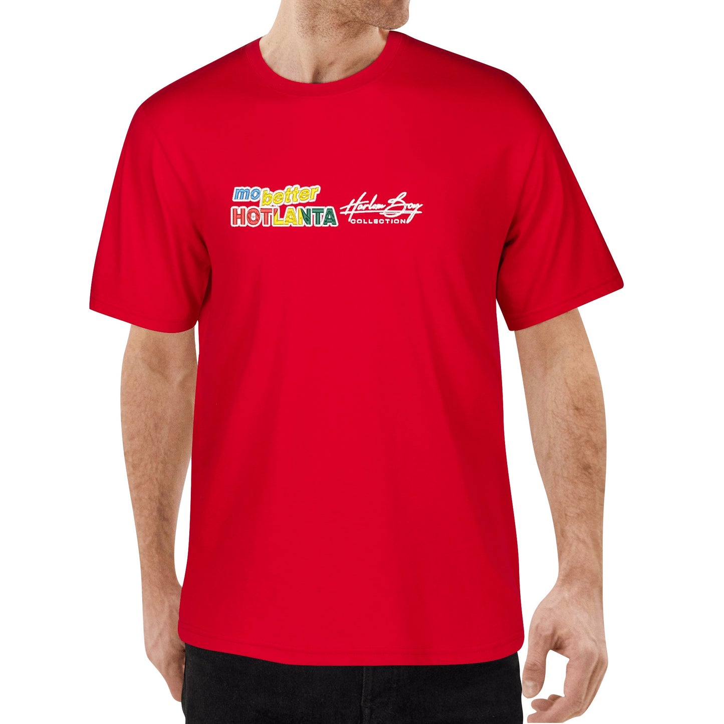 Embroidered Mens Cotton T shirt (Front Design)