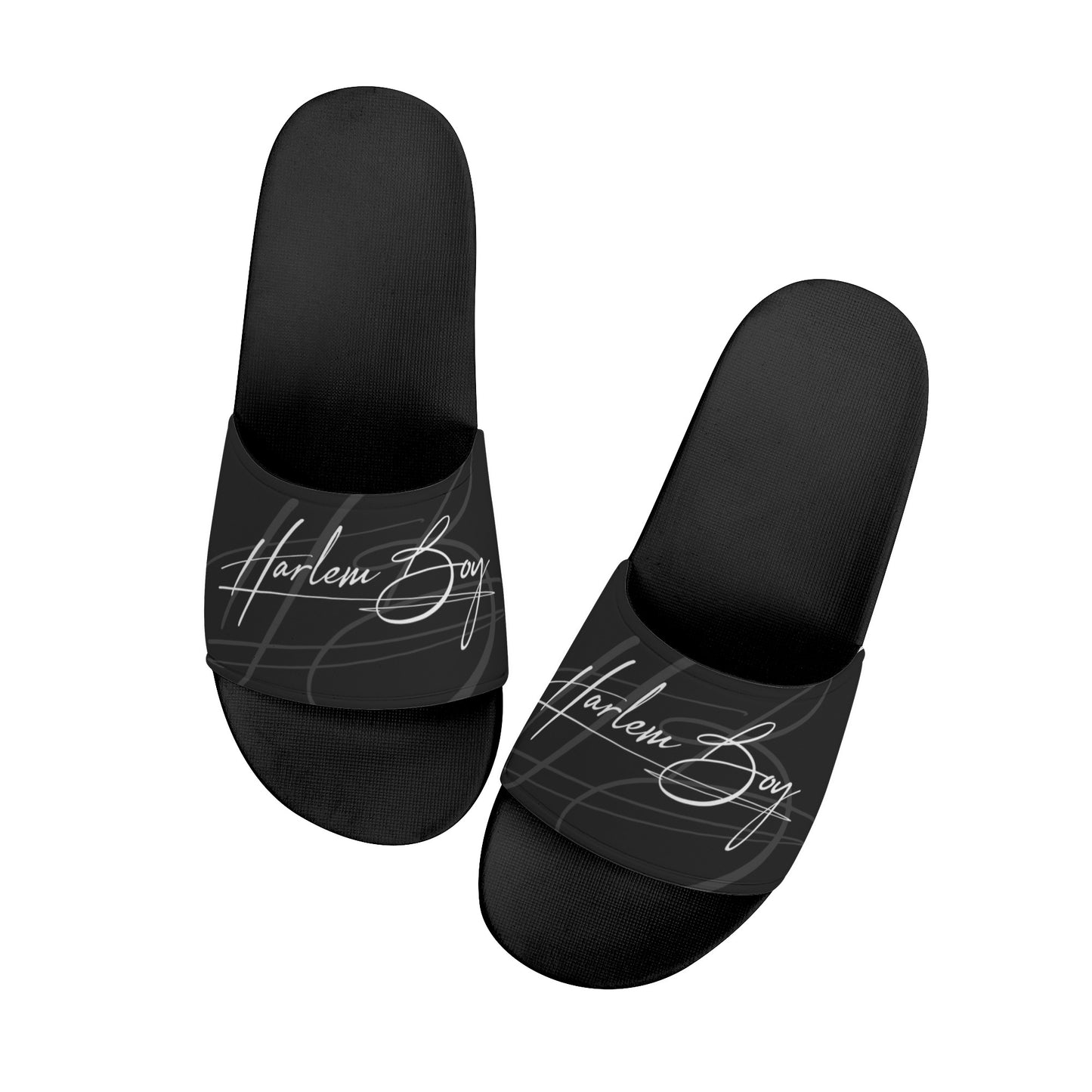 Harlem Boy Collection Mens Slides Onyx