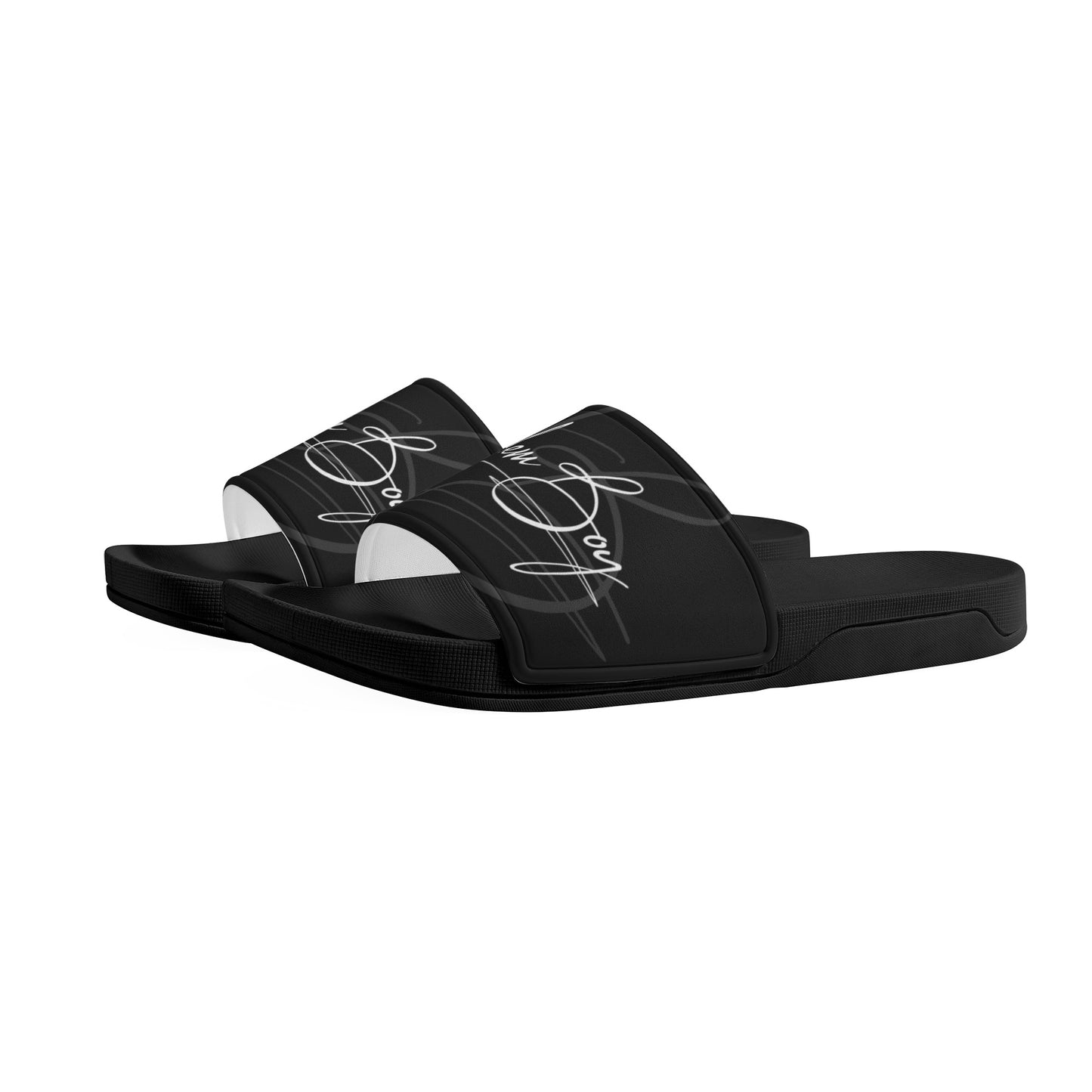 Harlem Boy Collection Mens Slides Onyx