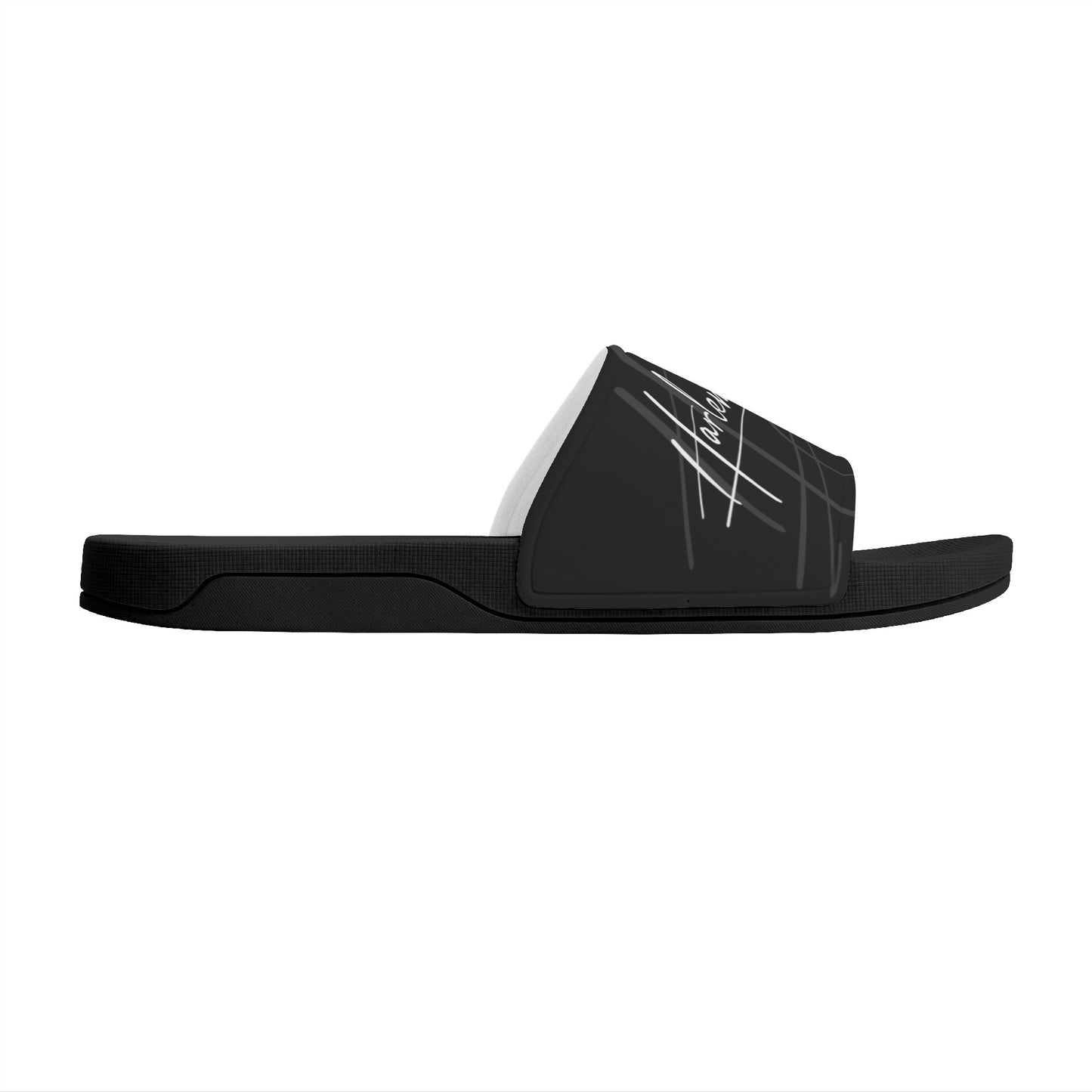 Harlem Boy Collection Mens Slides Onyx