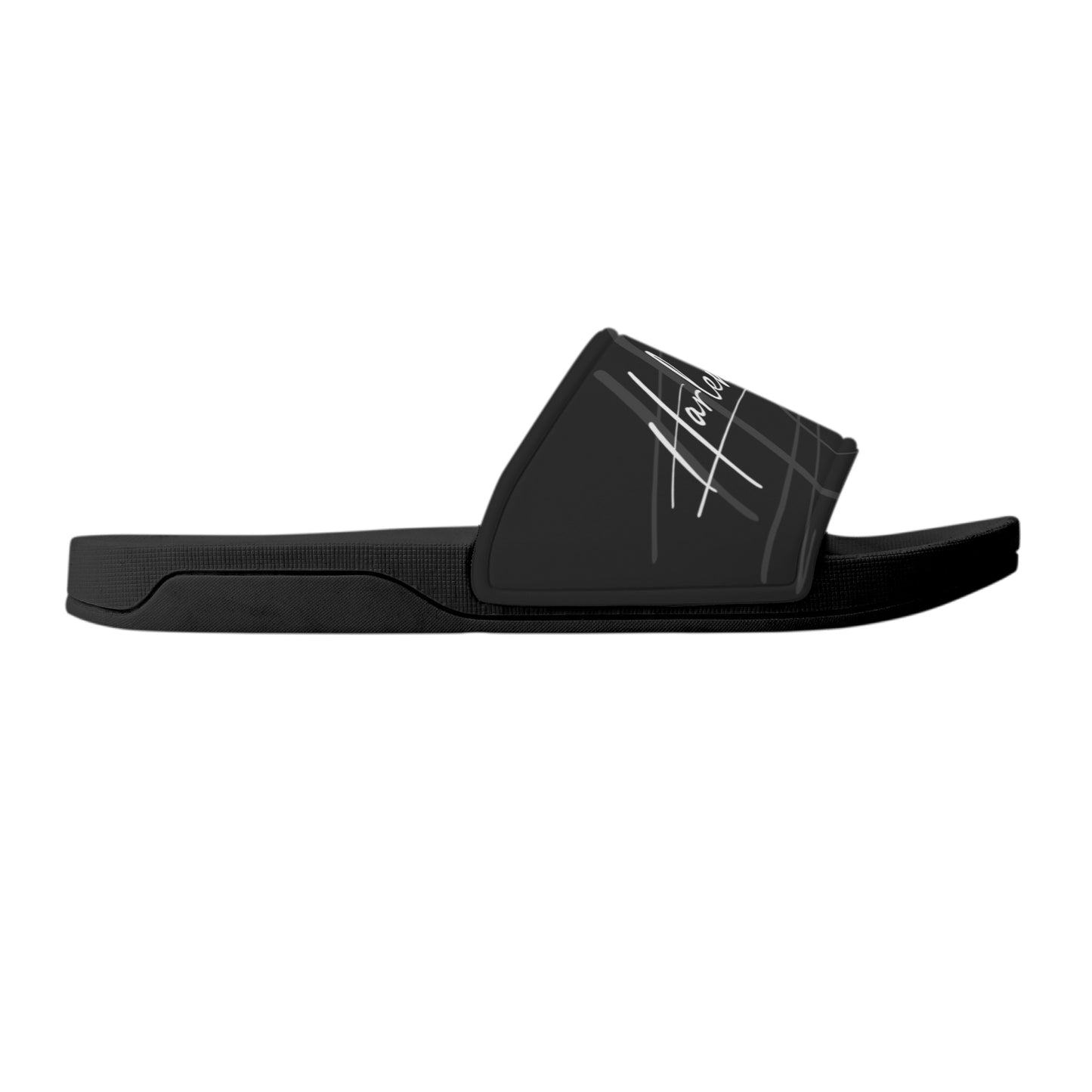 Harlem Boy Collection Mens Slides Onyx