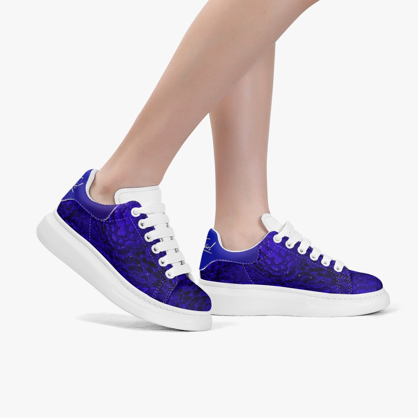 HBC - Harlem Girl Sankofa - Crocodile Print - Sapphire - Womens