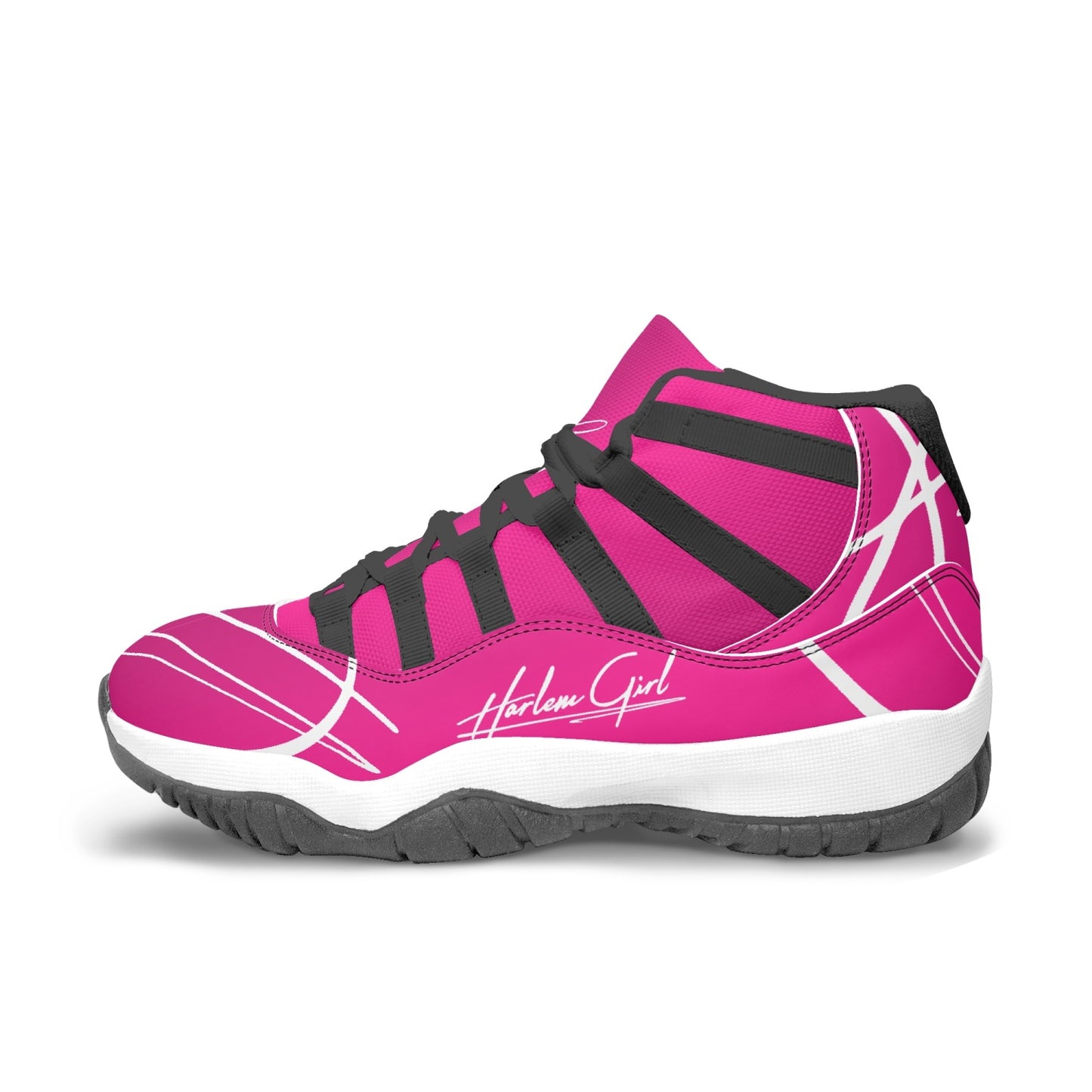 Harlem Girl "Tribe" Basketball - Fuchsia w/Black or White Trim (Women's)