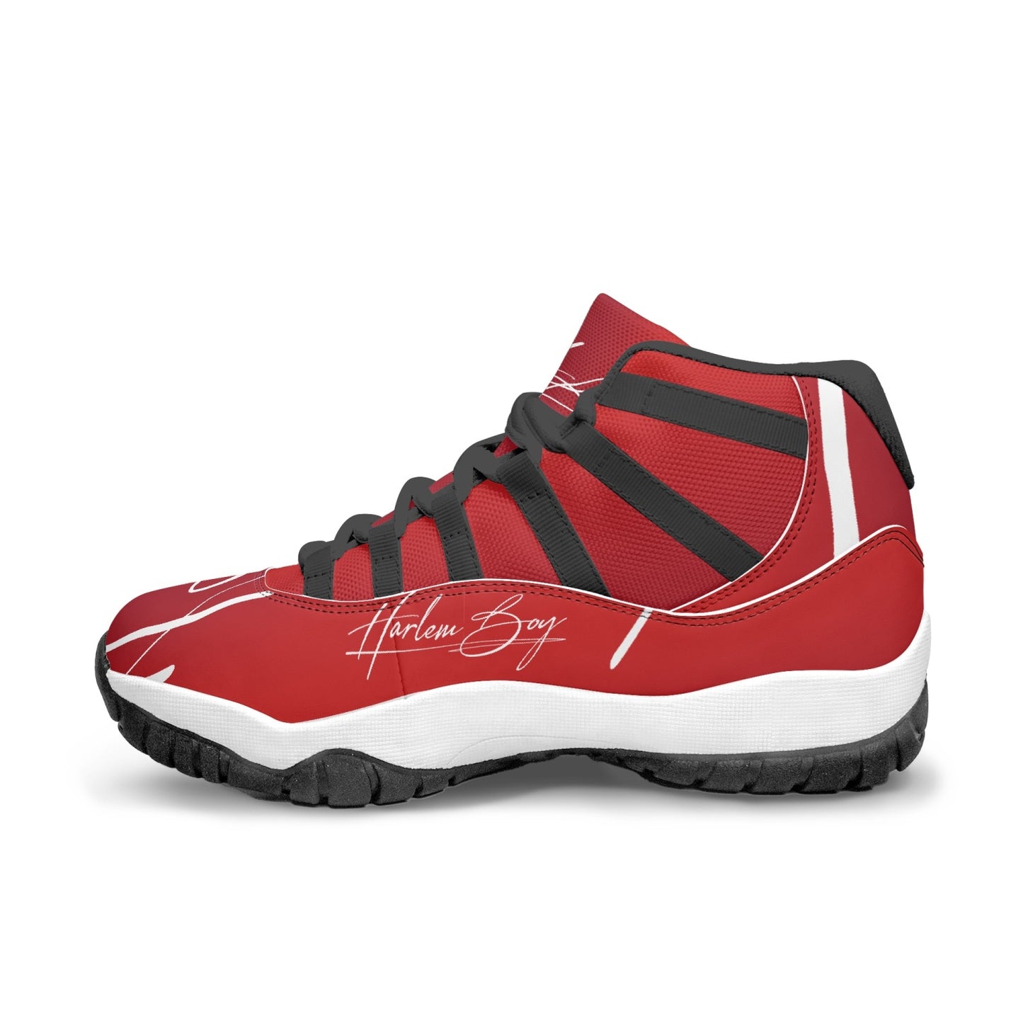 Harlem Boy "Tribe" Basketball - Ruby w/Black or White Trim (Men's)