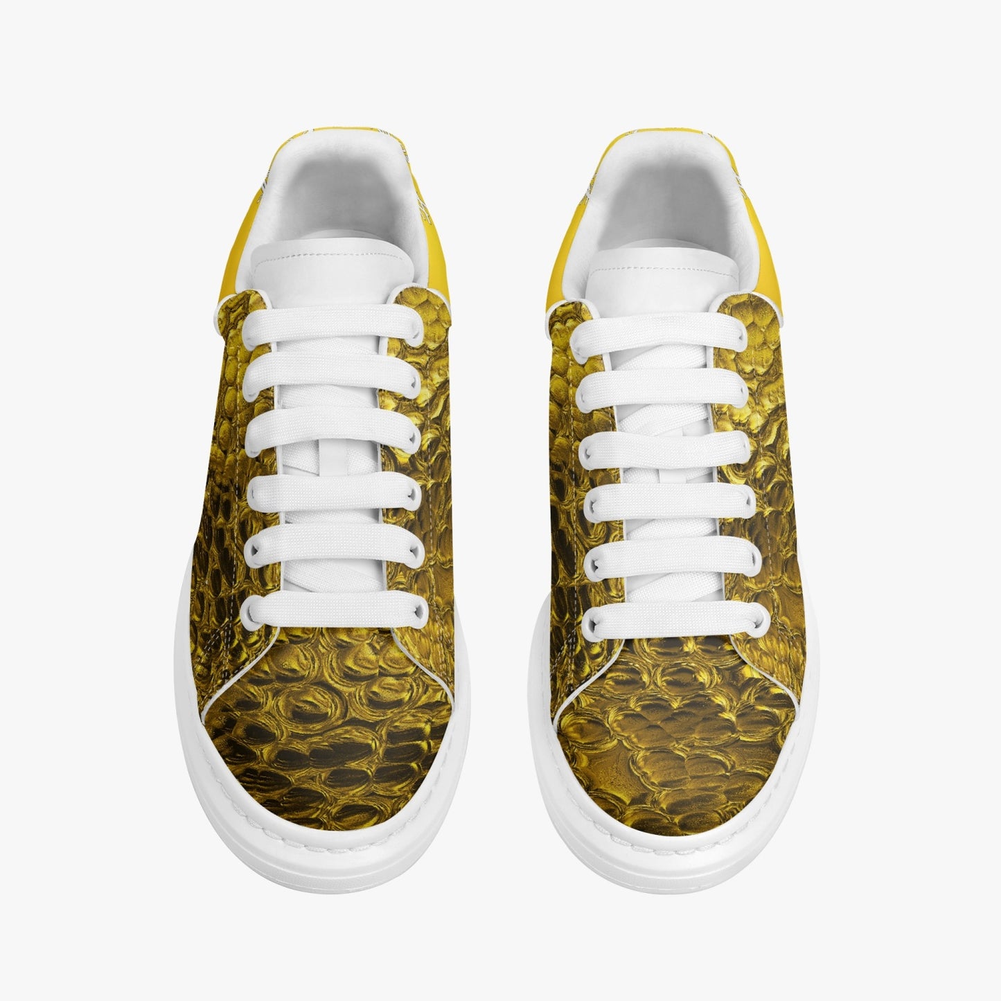 Harlem Boy Sankofa - Crocodile Print - Gold - Mens