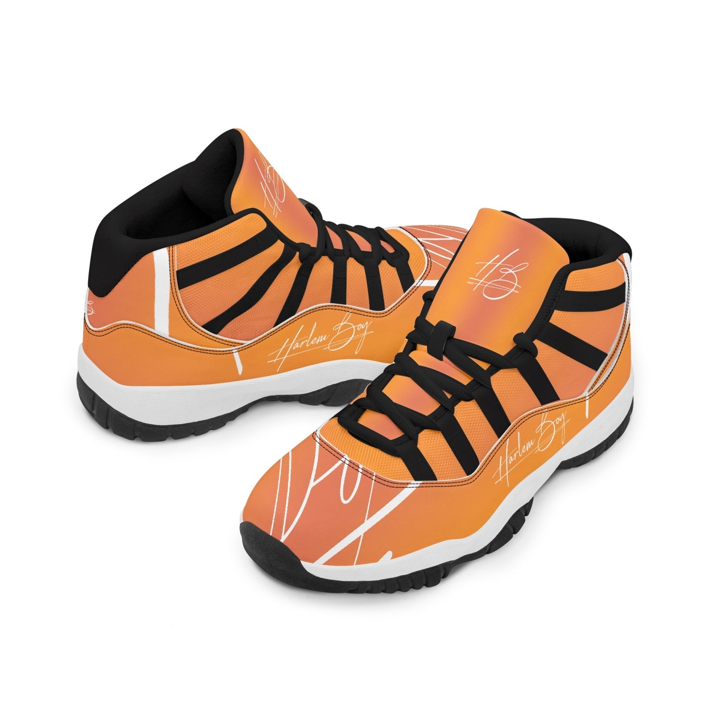 Harlem Boy "Tribe" Basketball - Mandarin w/Black or White Trim (Men's)