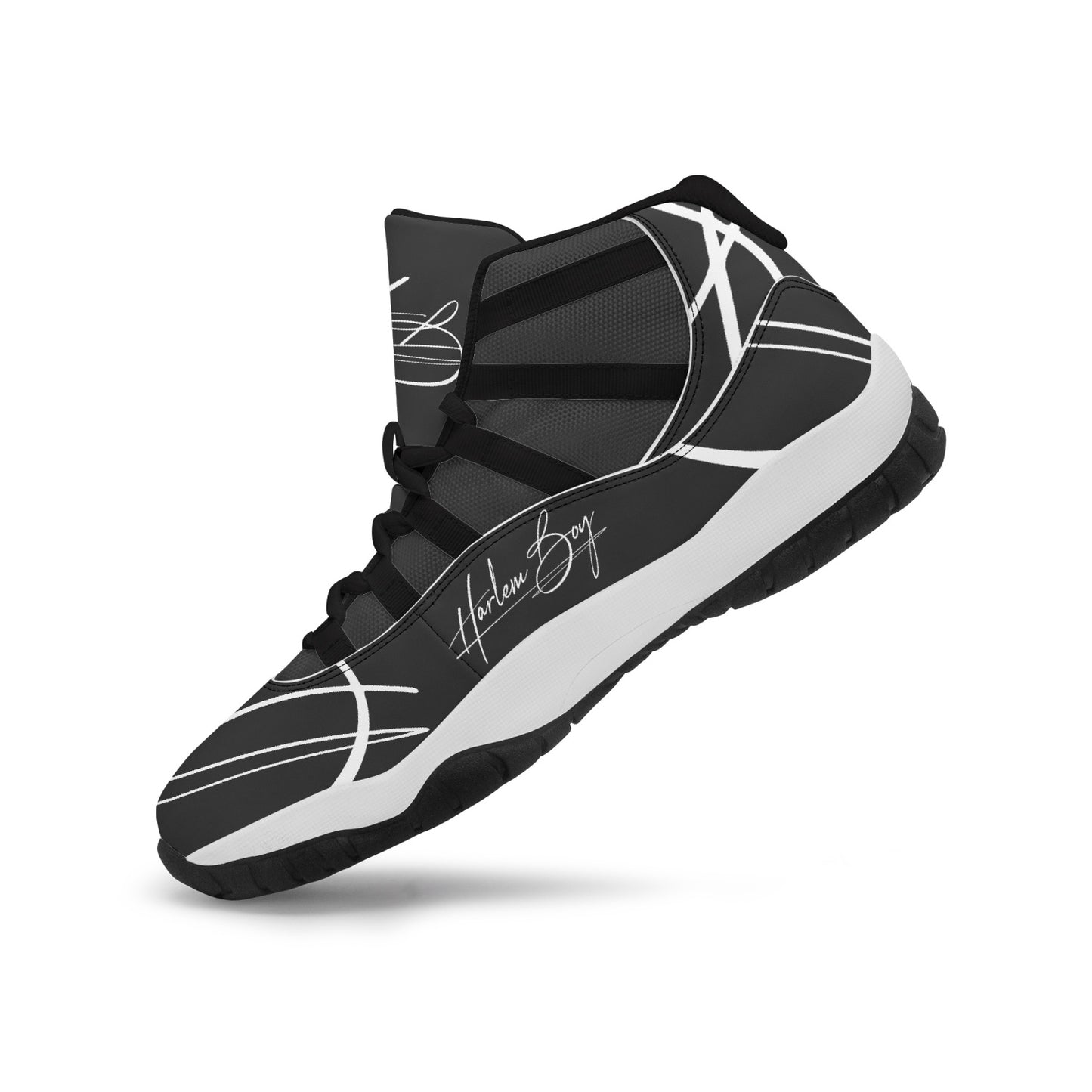 Harlem Boy "Tribe" Basketball - Onyx w/Black or White Trim (Men's)