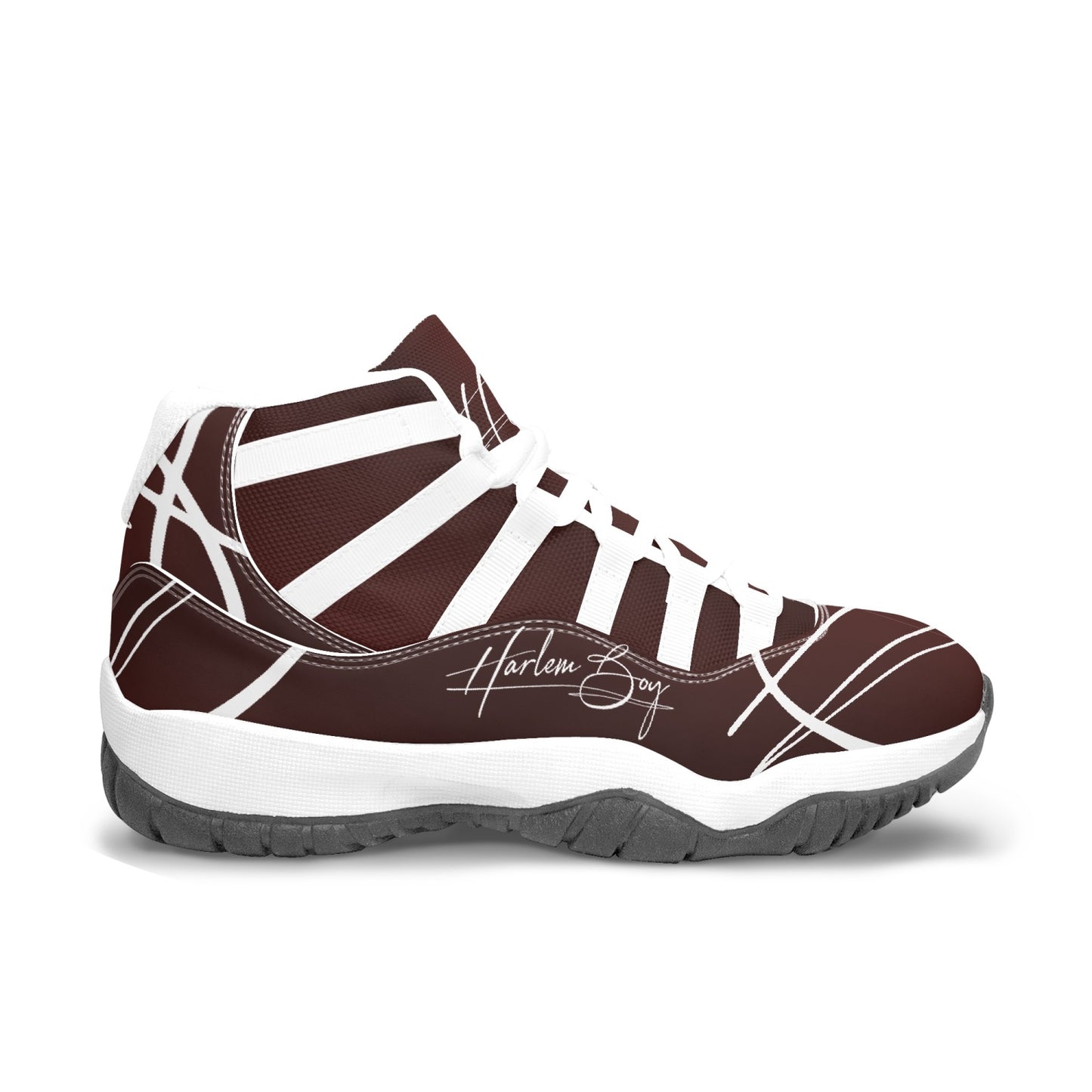 Harlem Boy "Tribe" Basketball - Burnished Mahogany w/Black or White Trim (Men's)