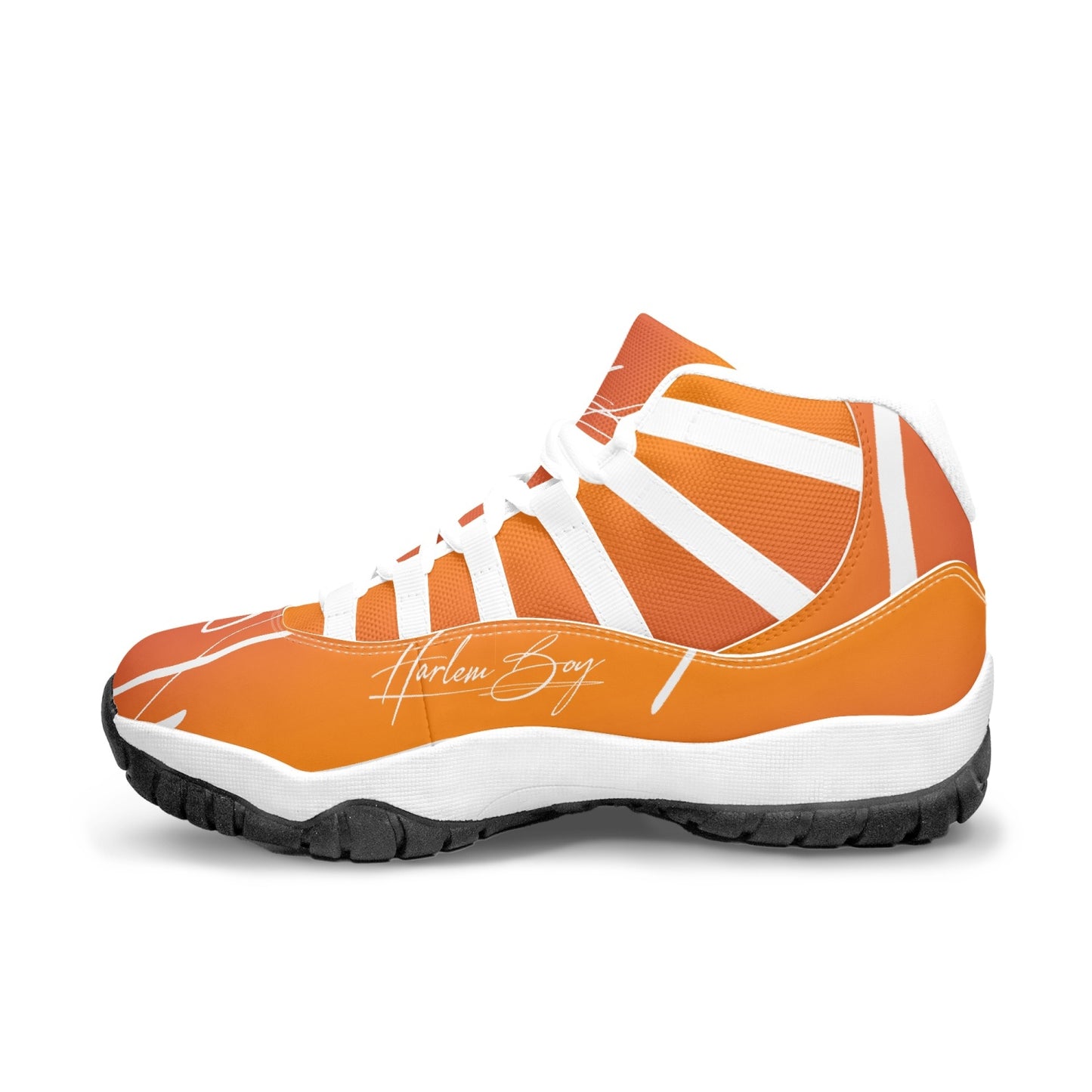Harlem Boy "Tribe" Basketball - Mandarin w/Black or White Trim (Men's)