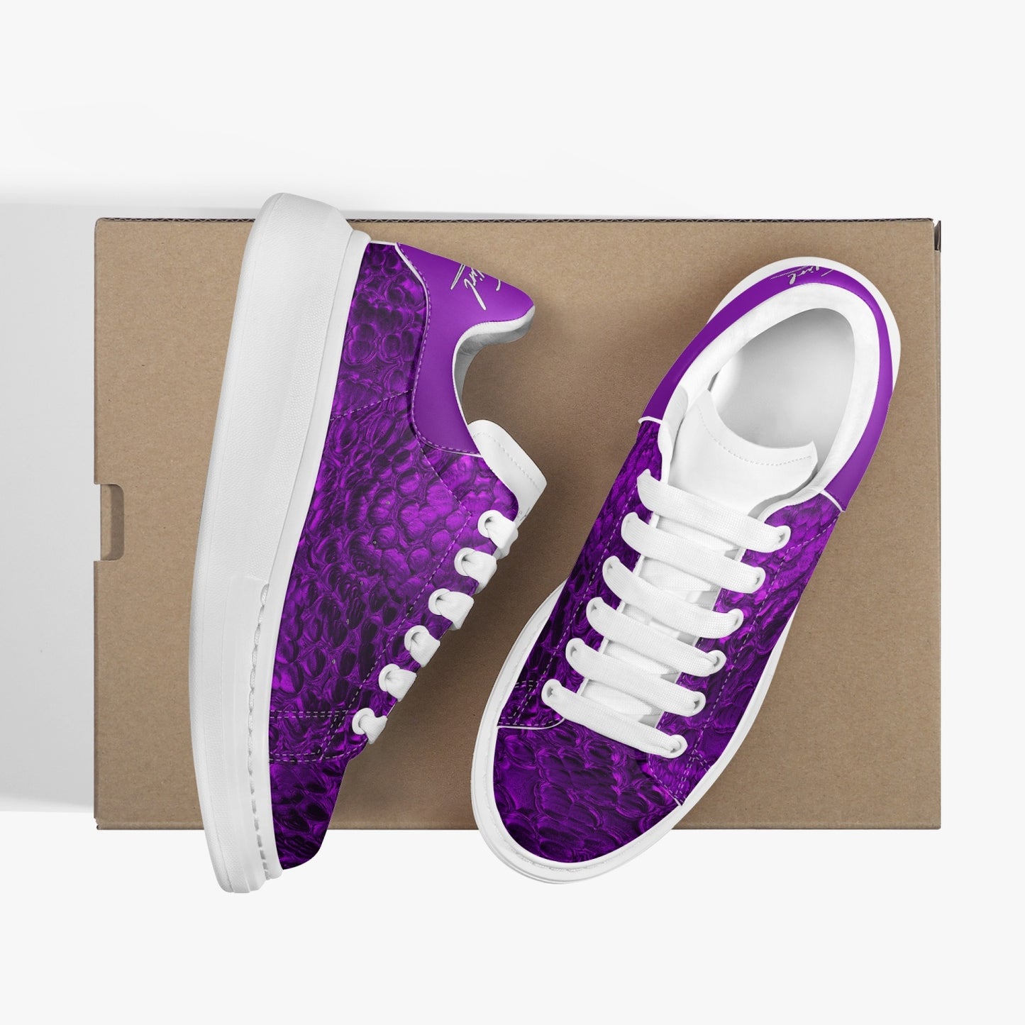 HBC - Harlem Girl Sankofa - Crocodile Print - Amethyst - Womens