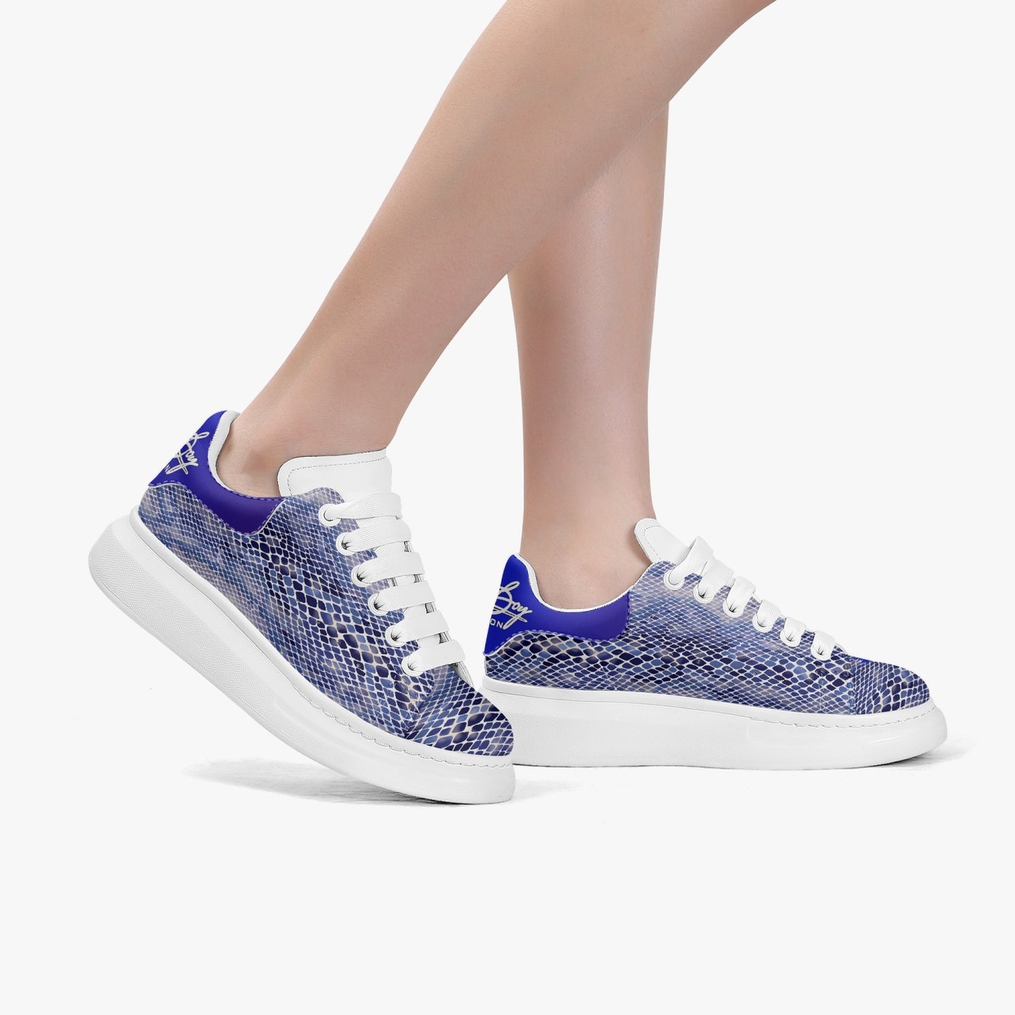 Harlem Boy Sankofa - Snakeskin Print - Sapphire - Mens