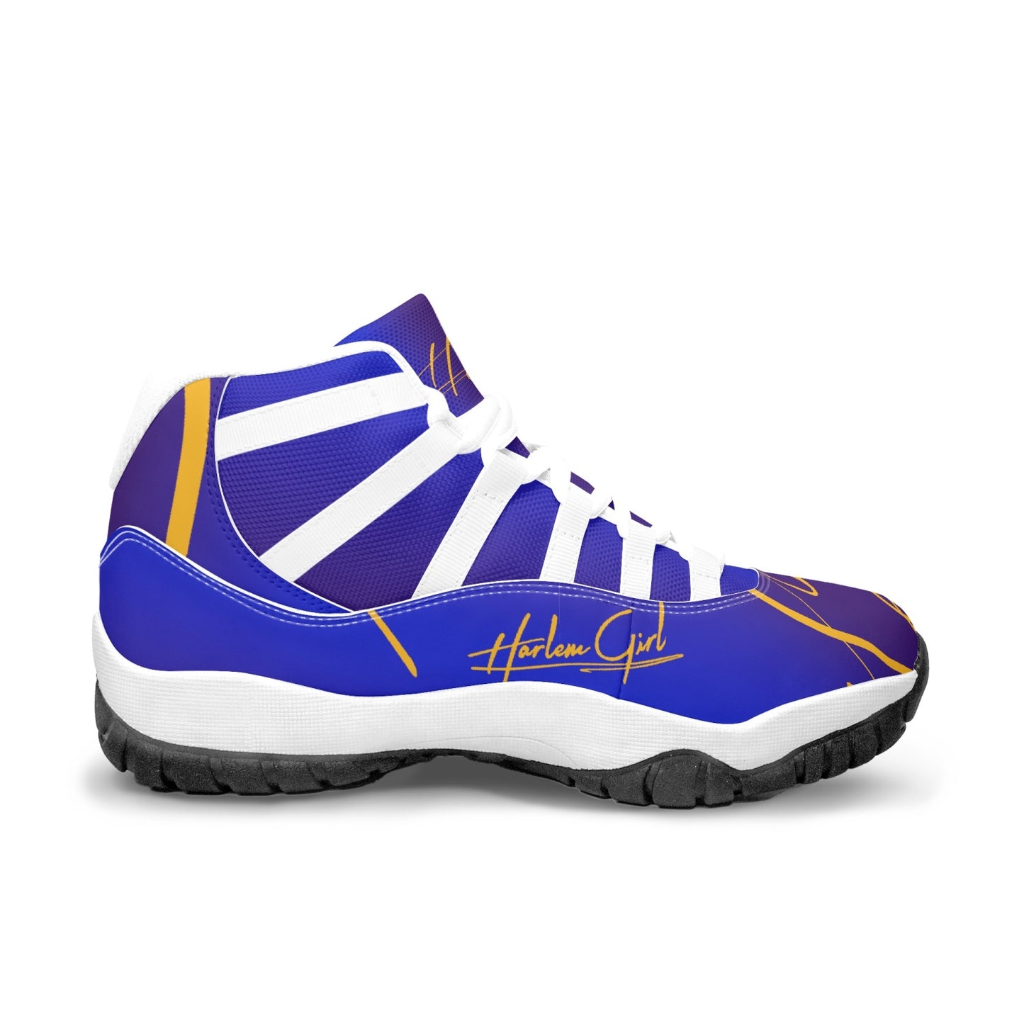 Harlem Girl "Tribe" Basketball - Blue & Gold w/White Trim (Women's)