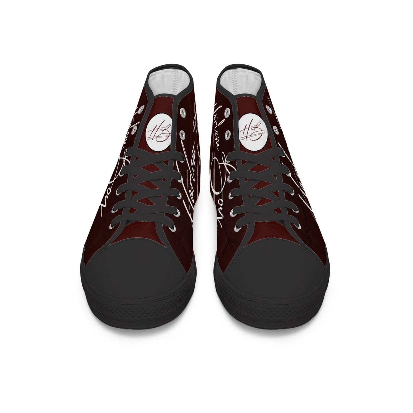 Harlem Boy "Lenox Ave" Unisex Classic High Tops - Burnished Mahogany (Black or White Sole)