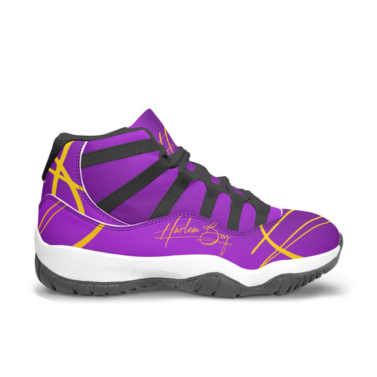 Harlem Boy "Tribe" Basketball - Purple & Gold w/Black or White Trim (Men's)