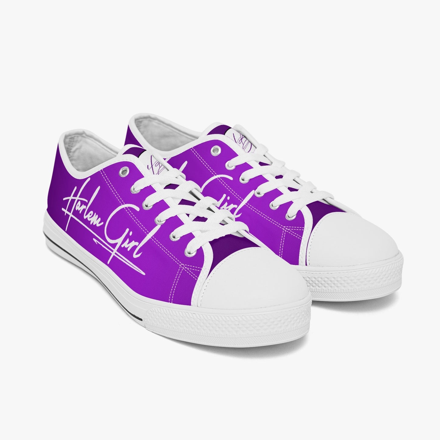 HB Harlem Girl "Lenox Ave" Classic Low Tops - Amethyst - Women (Black or White Sole)