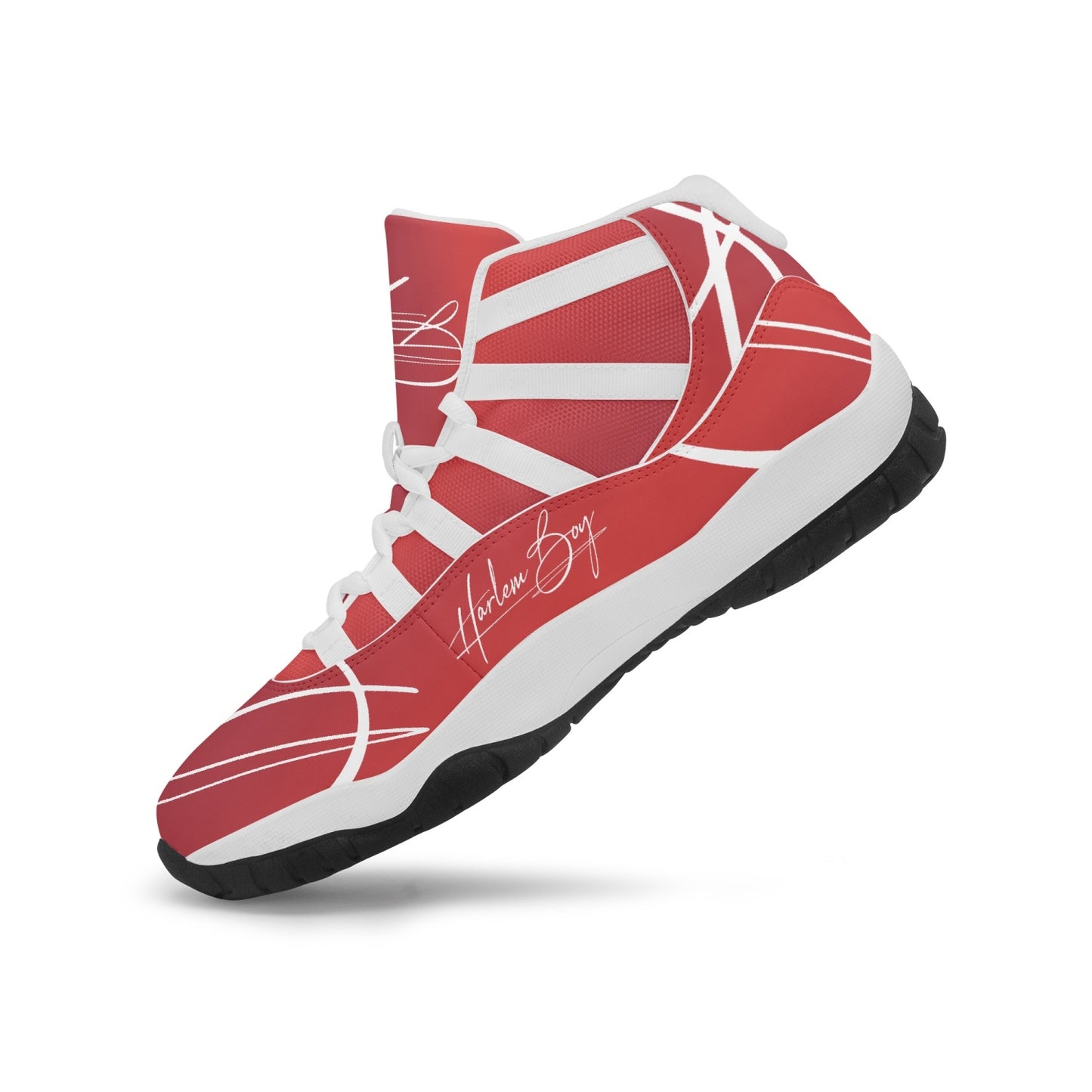 Harlem Boy "Tribe" Basketball - Ruby w/Black or White Trim (Men's)