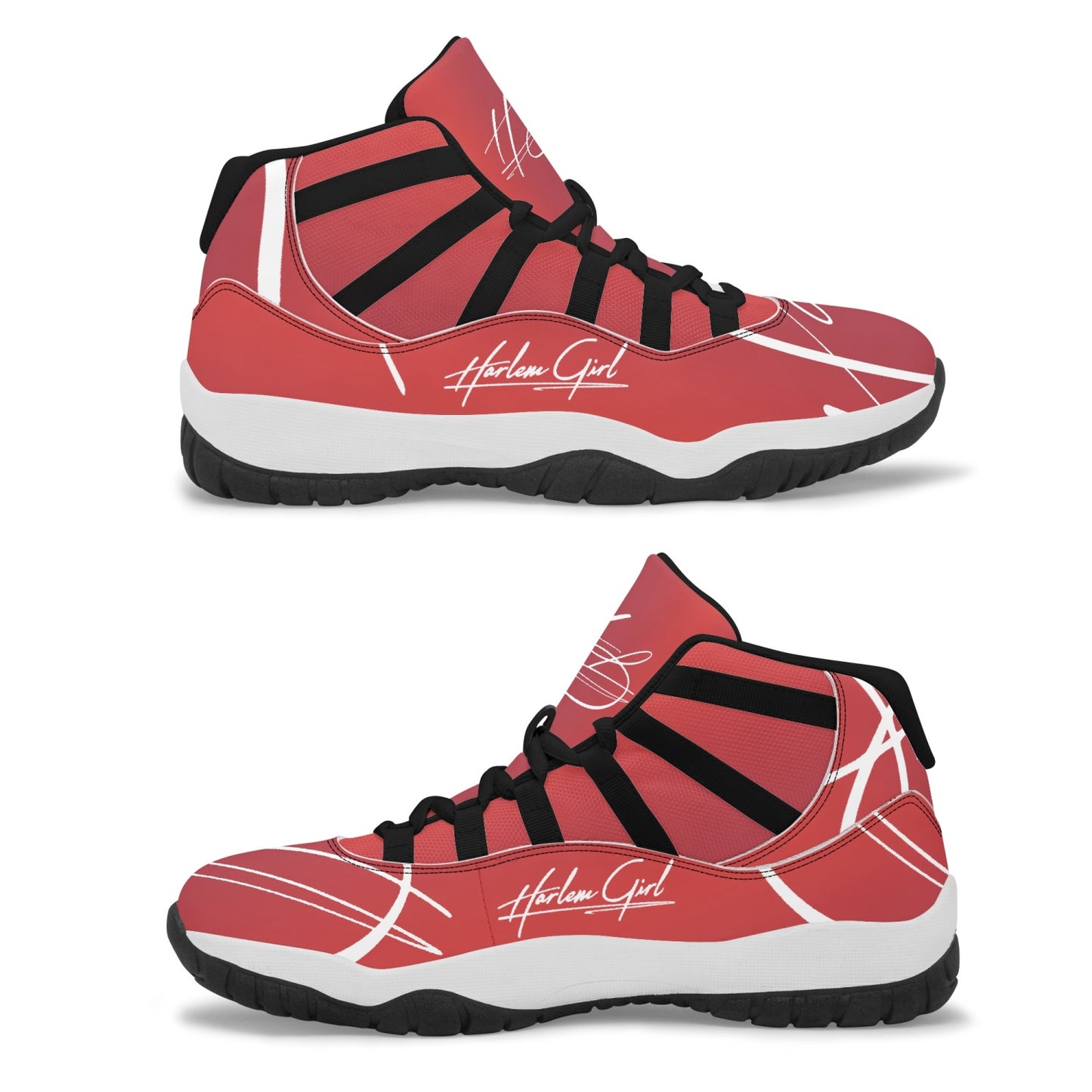 Harlem Girl "Tribe" Basketball - Ruby w/Black or White Trim (Women's)
