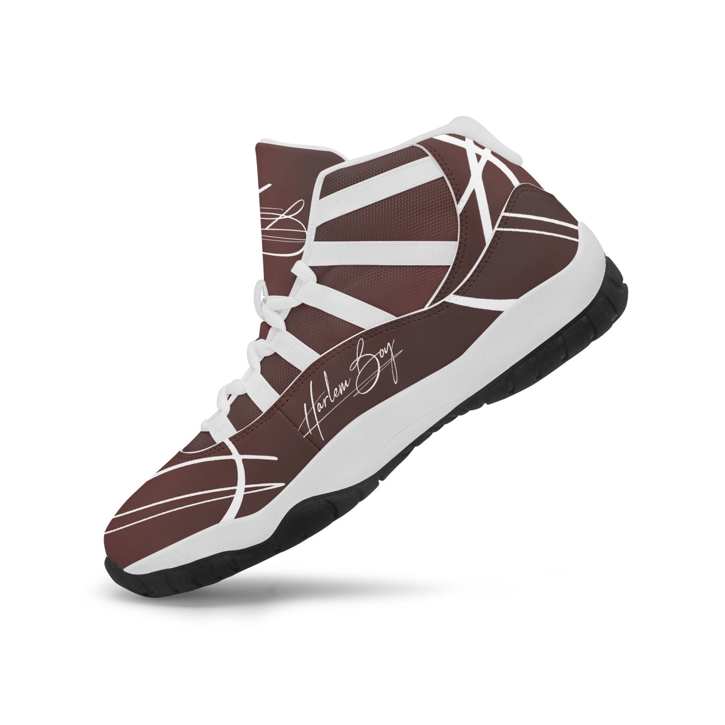 Harlem Boy "Tribe" Basketball - Burnished Mahogany w/Black or White Trim (Men's)