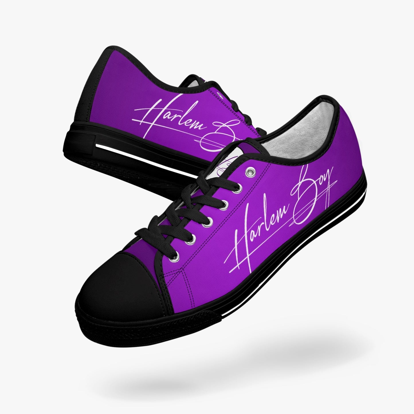 HB Harlem Boy "Lenox Ave" Classic Low Tops - Amethyst - Men (Black or White Sole)