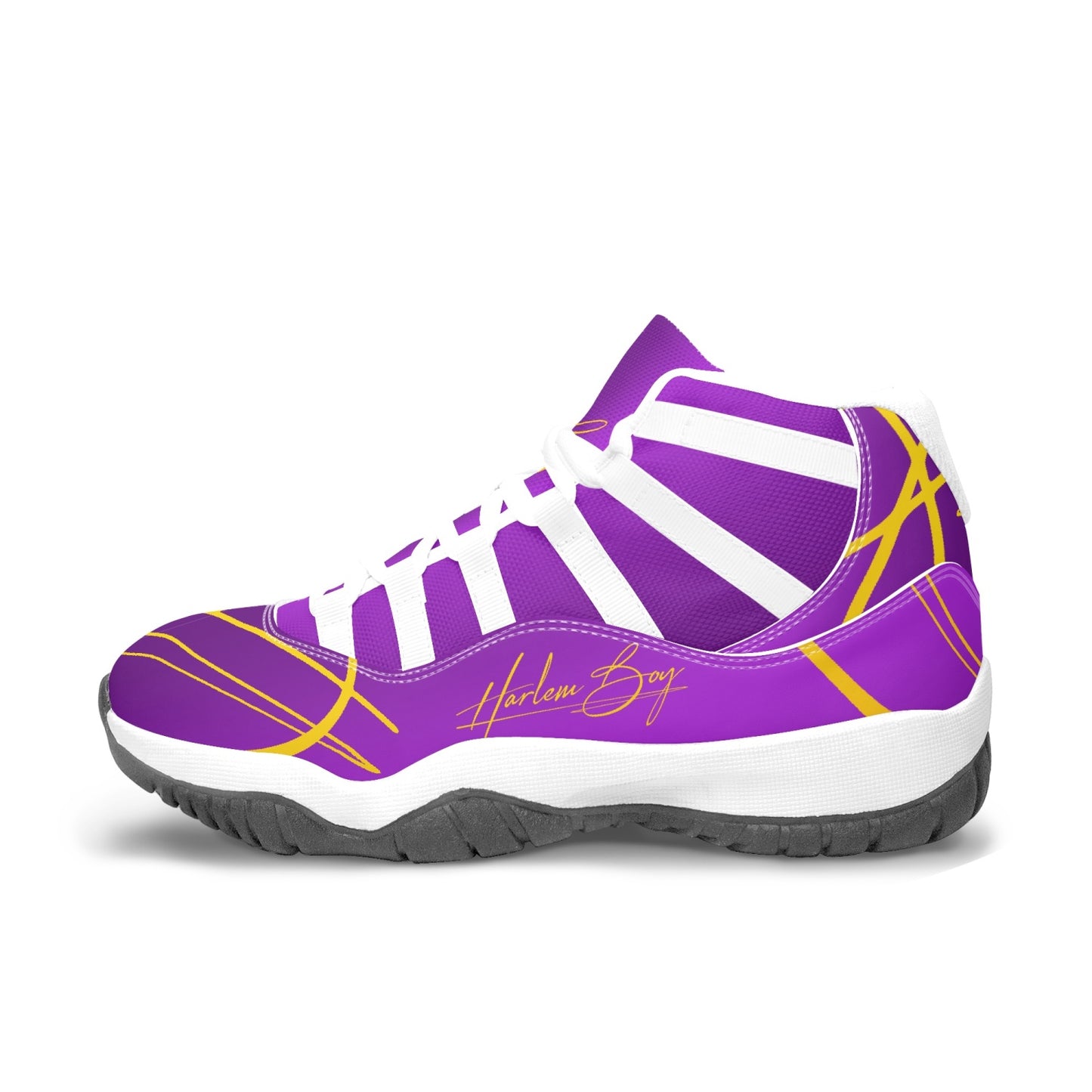 Harlem Boy "Tribe" Basketball - Purple & Gold w/Black or White Trim (Men's)