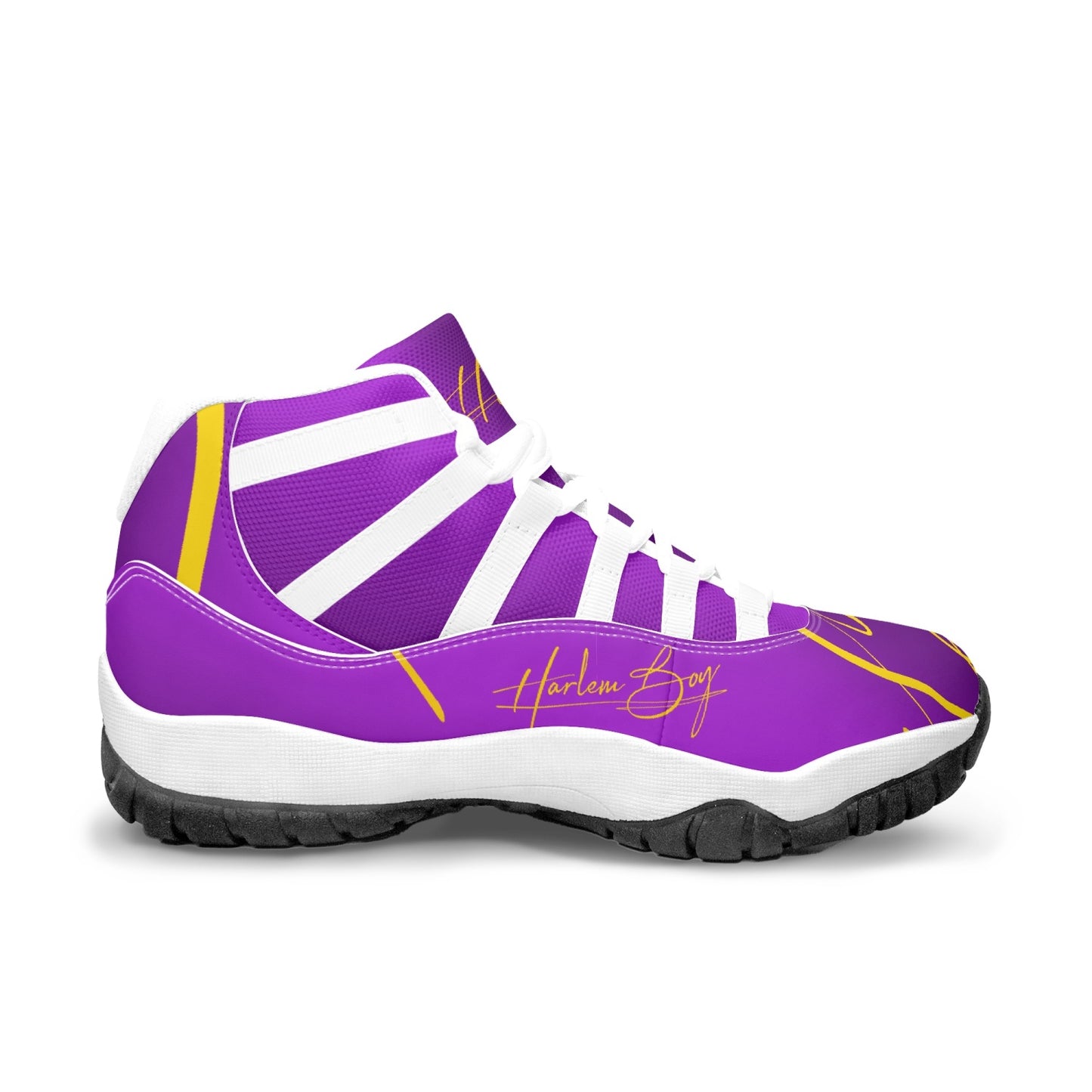 Harlem Boy "Tribe" Basketball - Purple & Gold w/Black or White Trim (Men's)