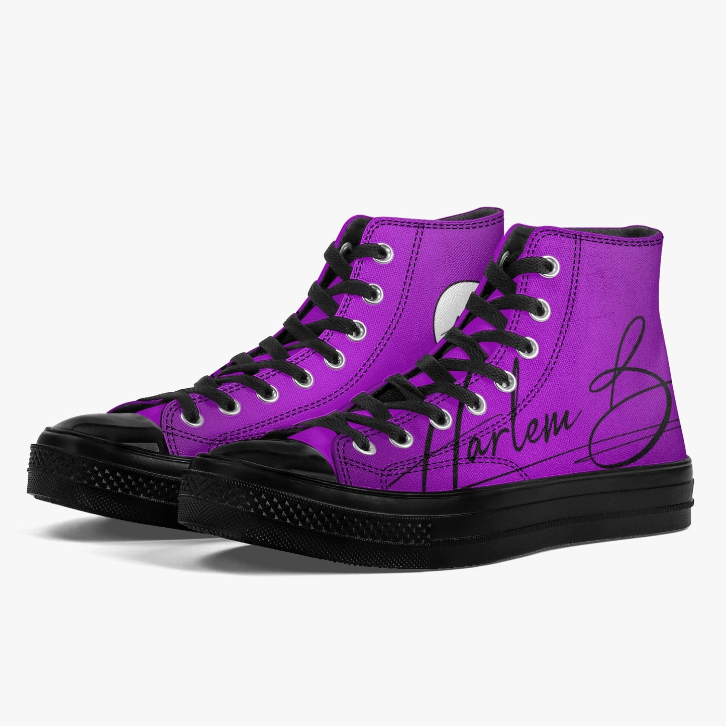 Harlem Boy "Coolee High" Tops Men - Royal Amethyst - Black Sole