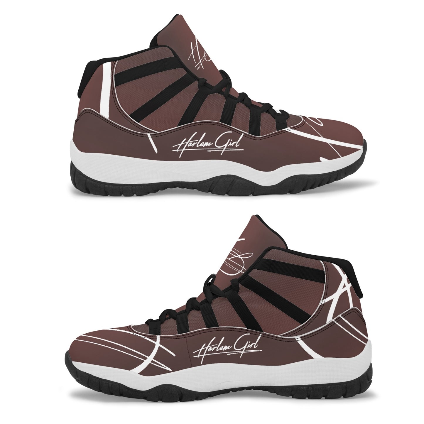 Harlem Girl "Tribe" Basketball - Burnished Mahogany w/Black or White Trim (Women's)