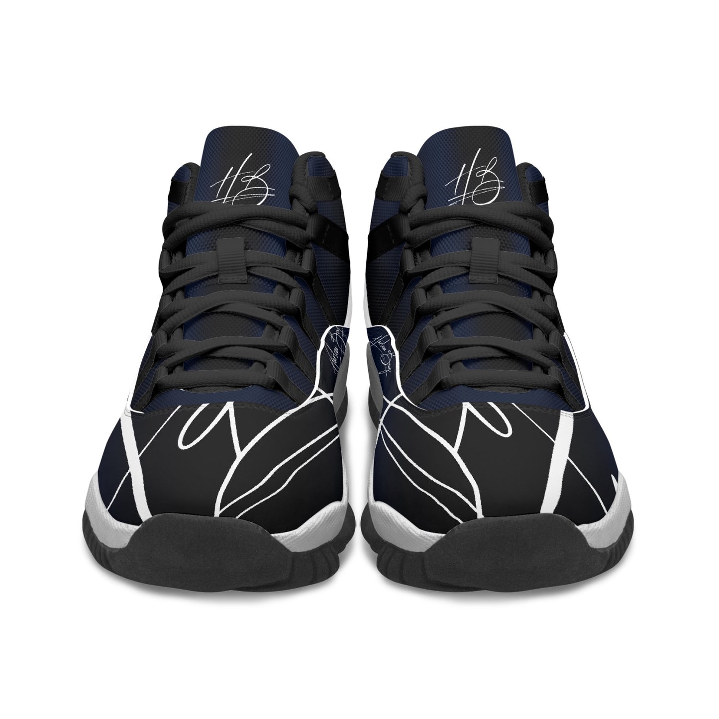 Harlem Boy "Tribe" Basketball - BluBlac Onyx w/Black or White Trim (Men's)