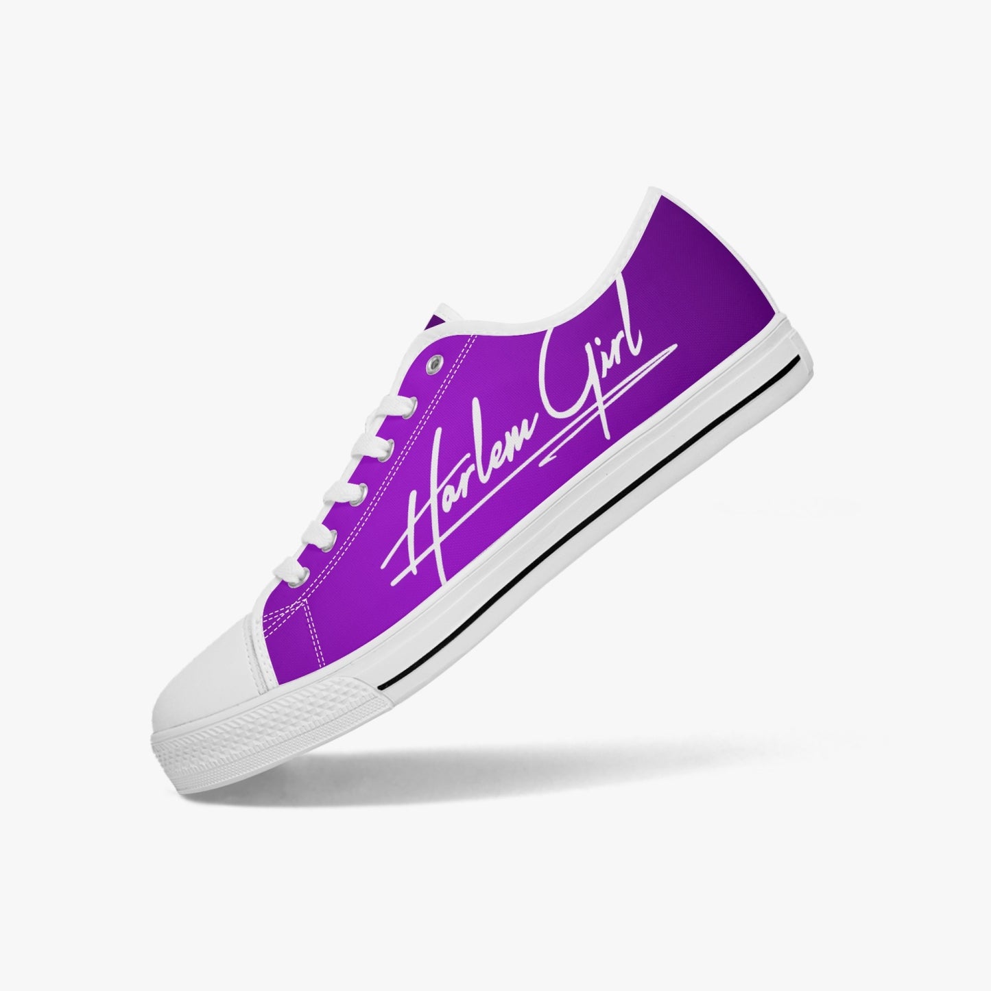 HB Harlem Girl "Lenox Ave" Classic Low Tops - Amethyst - Women (Black or White Sole)