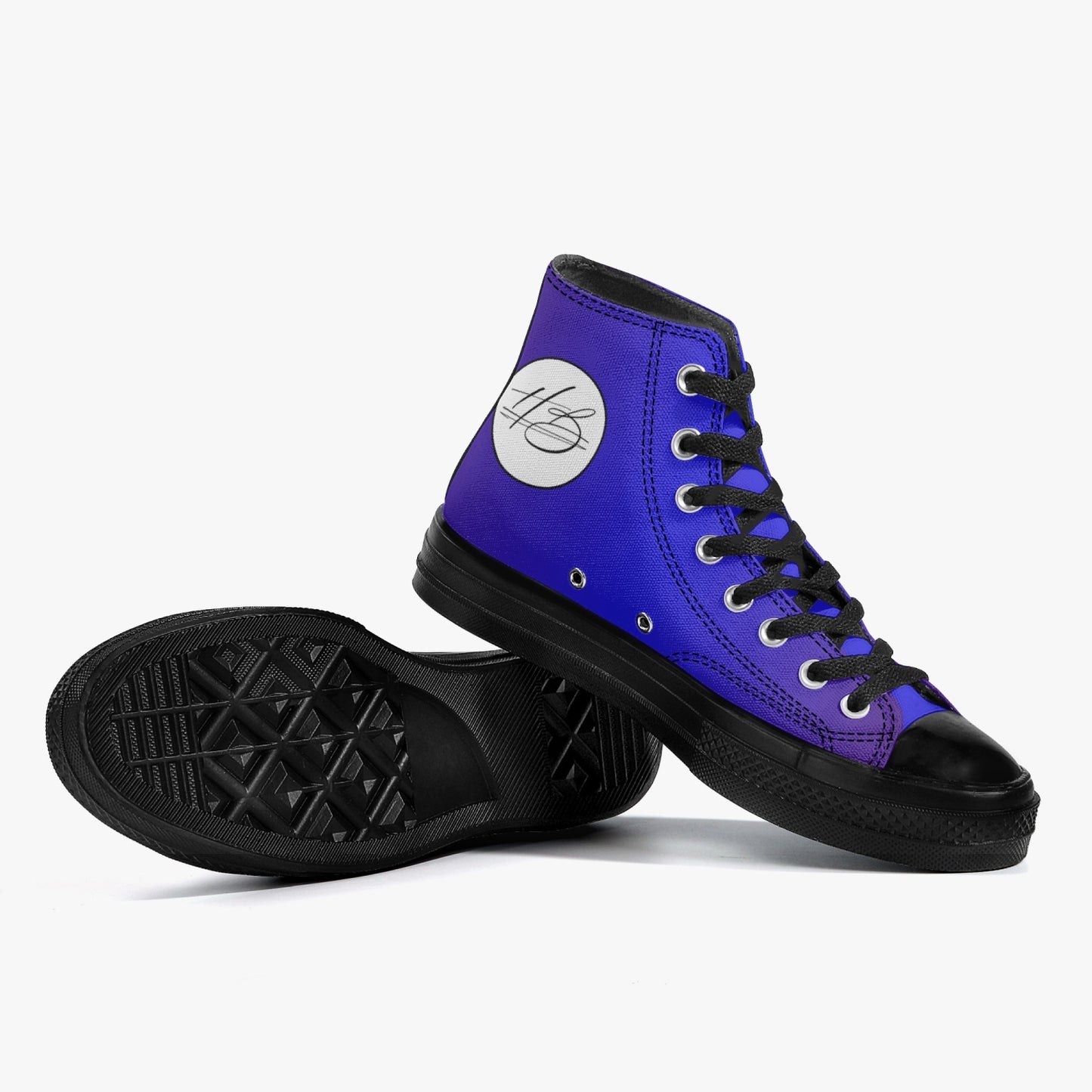 Harlem Boy "Coolee High" Tops Men - Sapphire - Black Sole