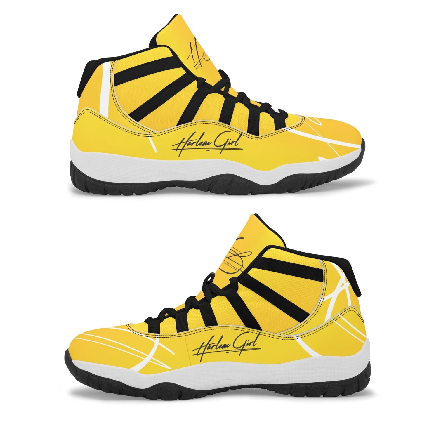 Harlem Girl "Tribe" Basketball - Gold w/Black or White Trim (Women's)