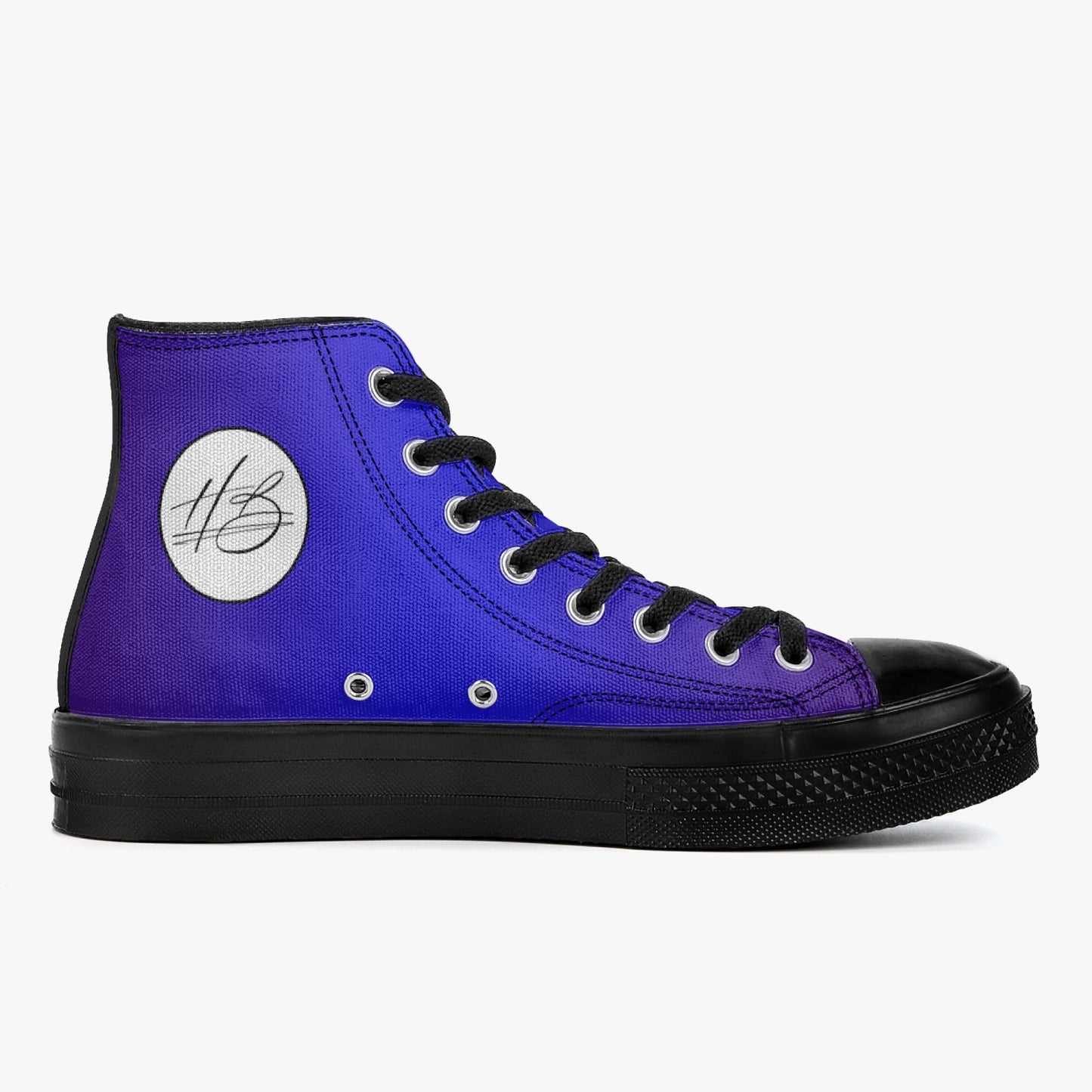 Harlem Boy "Coolee High" Tops Men - Sapphire - Black Sole