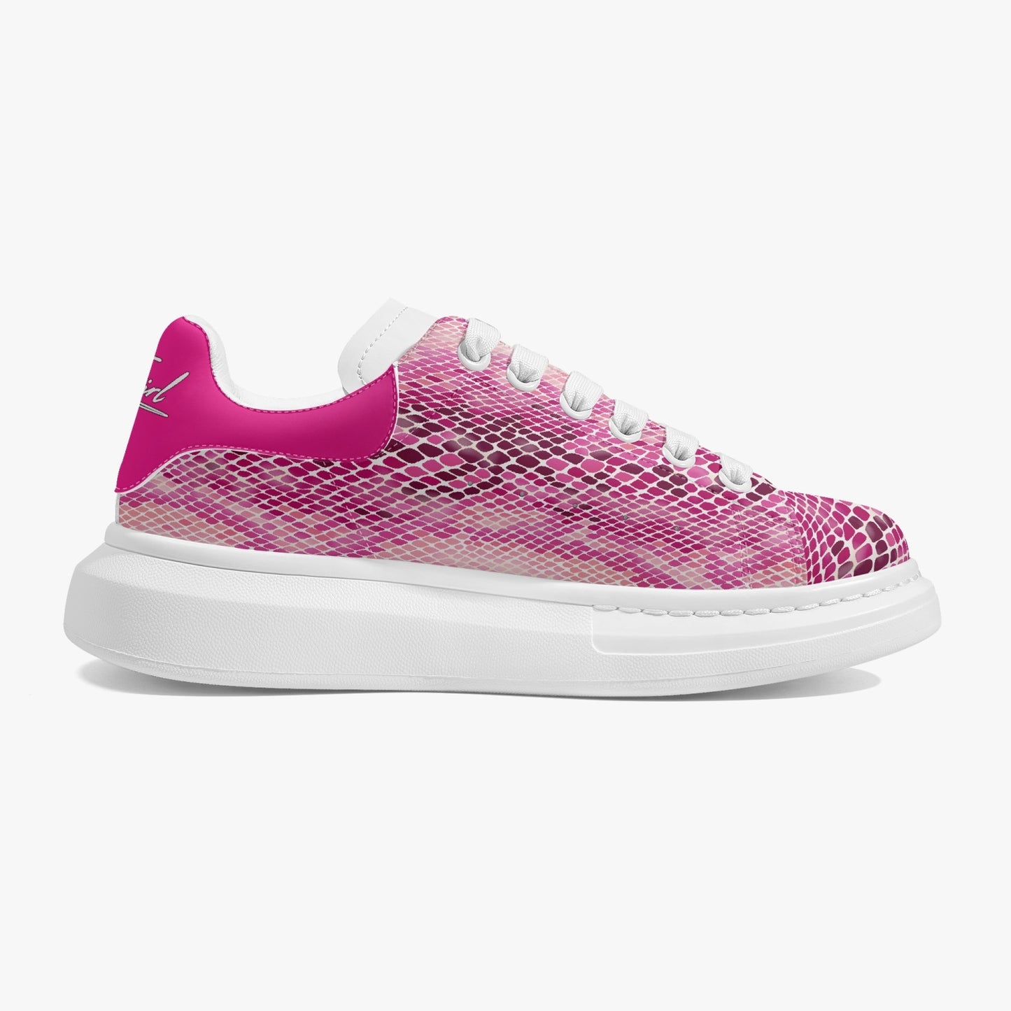 HBC - Harlem Girl Sankofa - Snakeskin Print- Pink, Fuchsia, Red - Womens