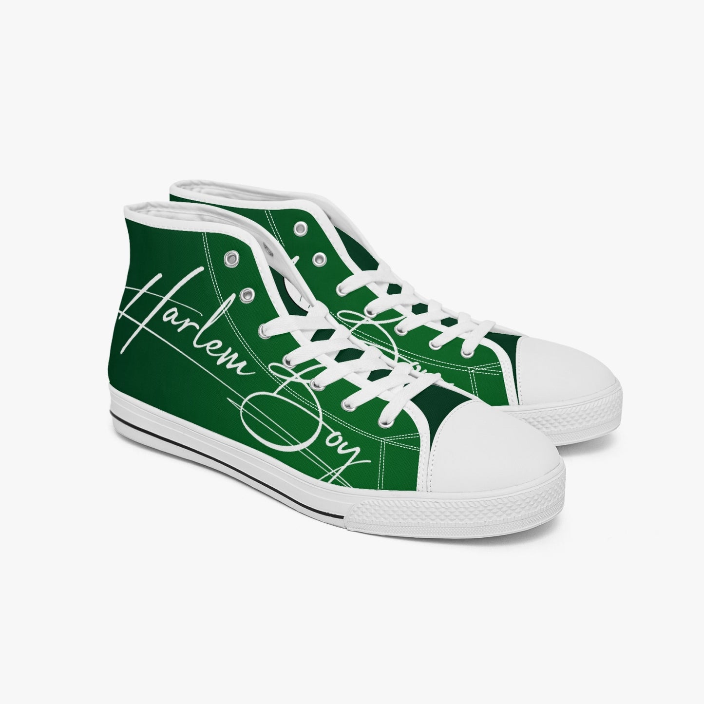 HB Harlem Boy "Lenox Ave" Classic High Top - Emerald - Men (Black or White Soles)