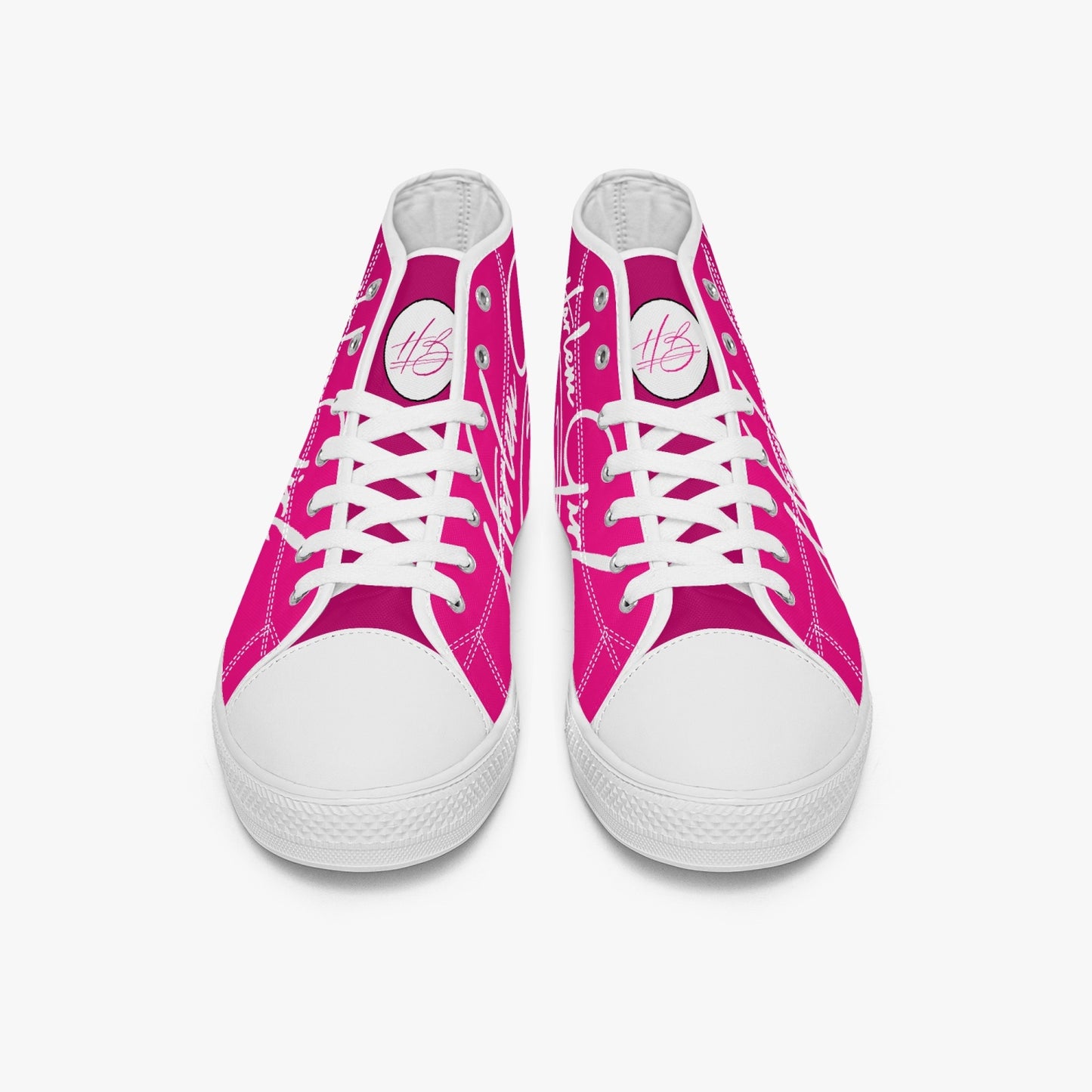 HB Harlem Girl "Lenox Ave" Classic High Top - Fuchsia - Women (Black or White Soles)