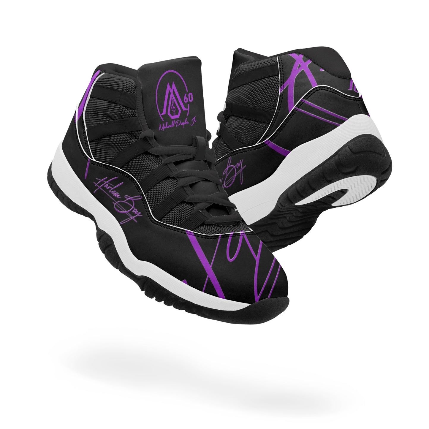 Harlem Boy "Tribe" Basketball MP2 60 Limited Edition - Black and Purple w/Black Trim (Men's) *