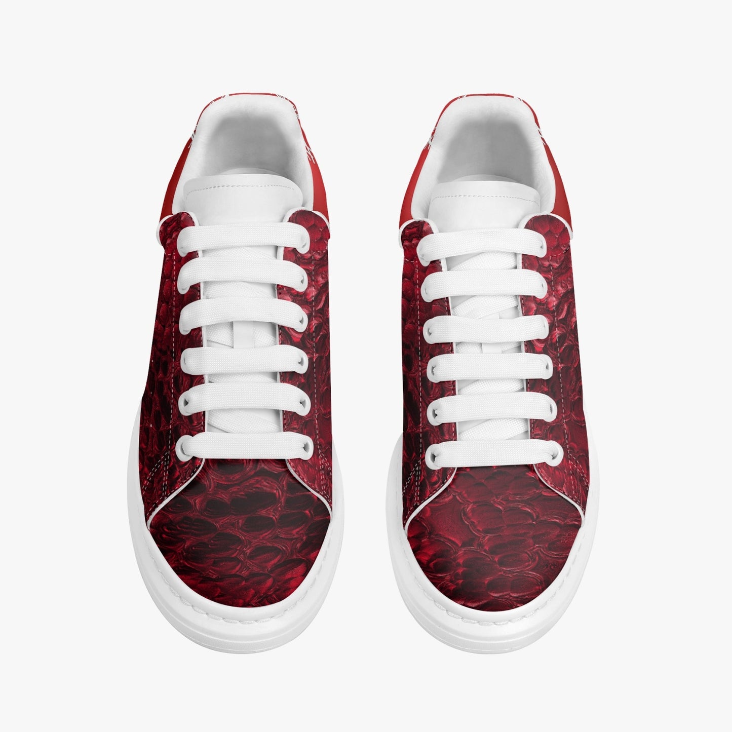Harlem Boy Collection  - Sankofa Low Top Platform - Ruby Croc
