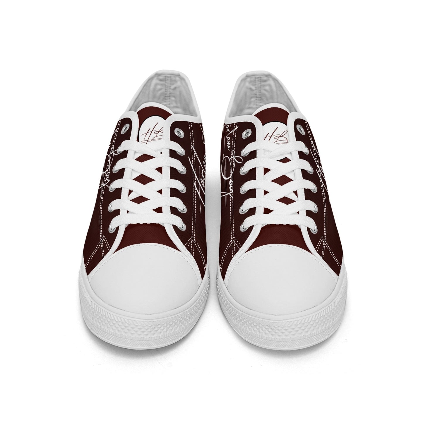 Harlem Boy "Lenox Ave" Unisex Classic Low Tops - Burnished Mahogany (Black or White Sole)